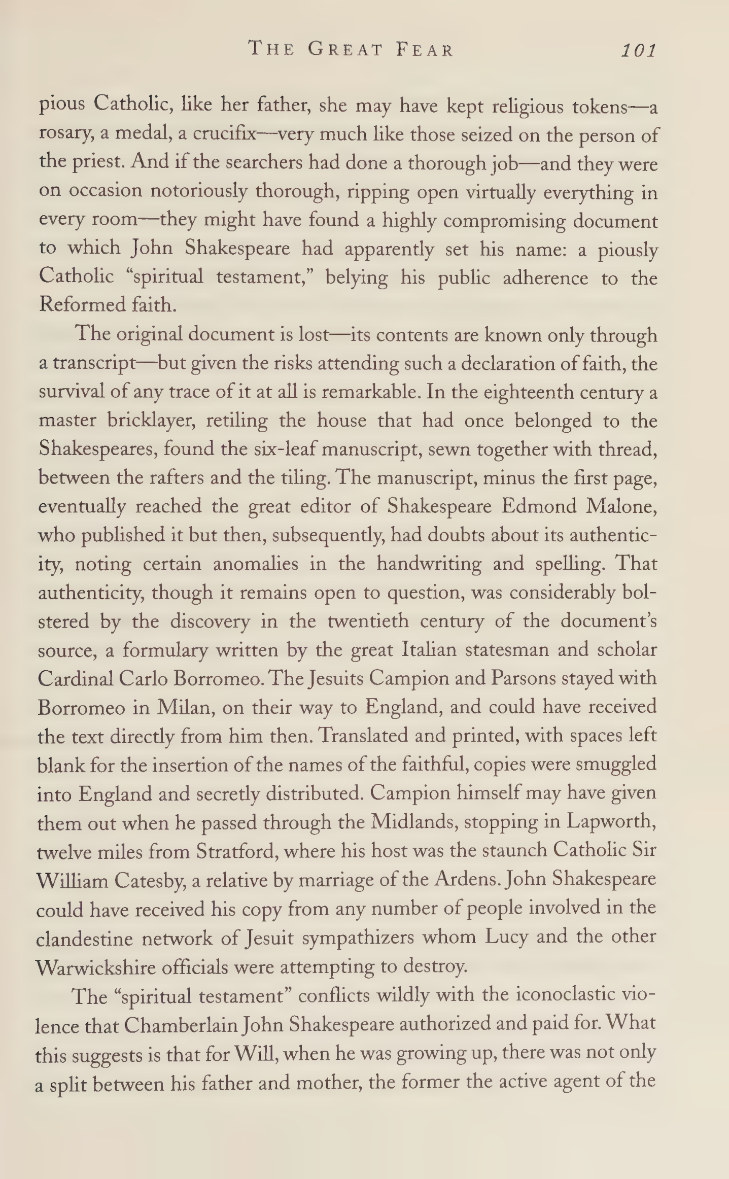Stephen Greenblatt Will in the World Biography — page 103