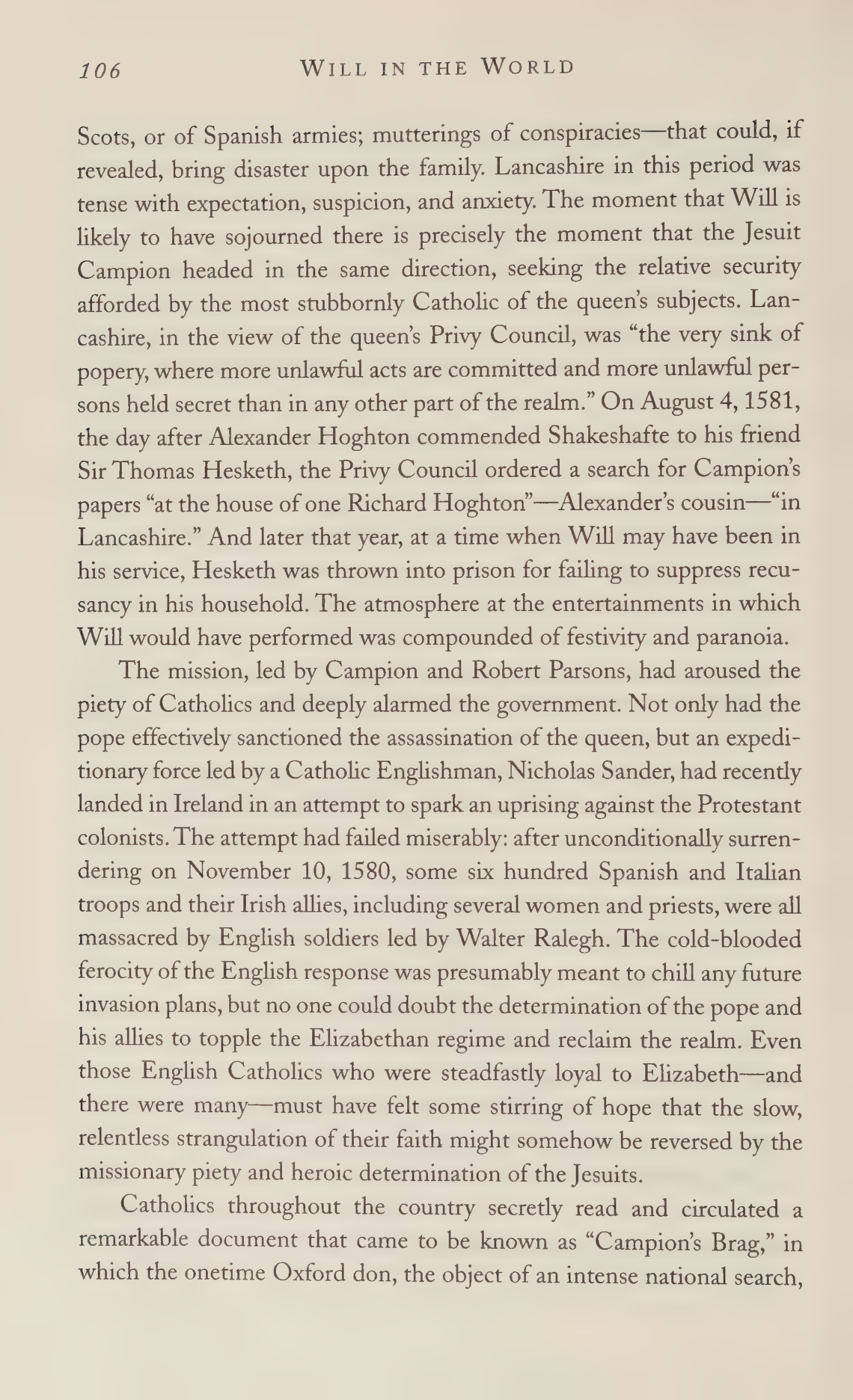 Stephen Greenblatt Will in the World Biography — page 108
