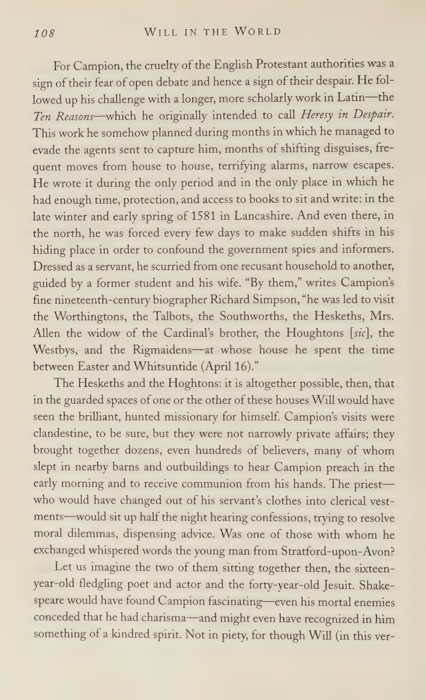 Stephen Greenblatt Will in the World Biography — page 110