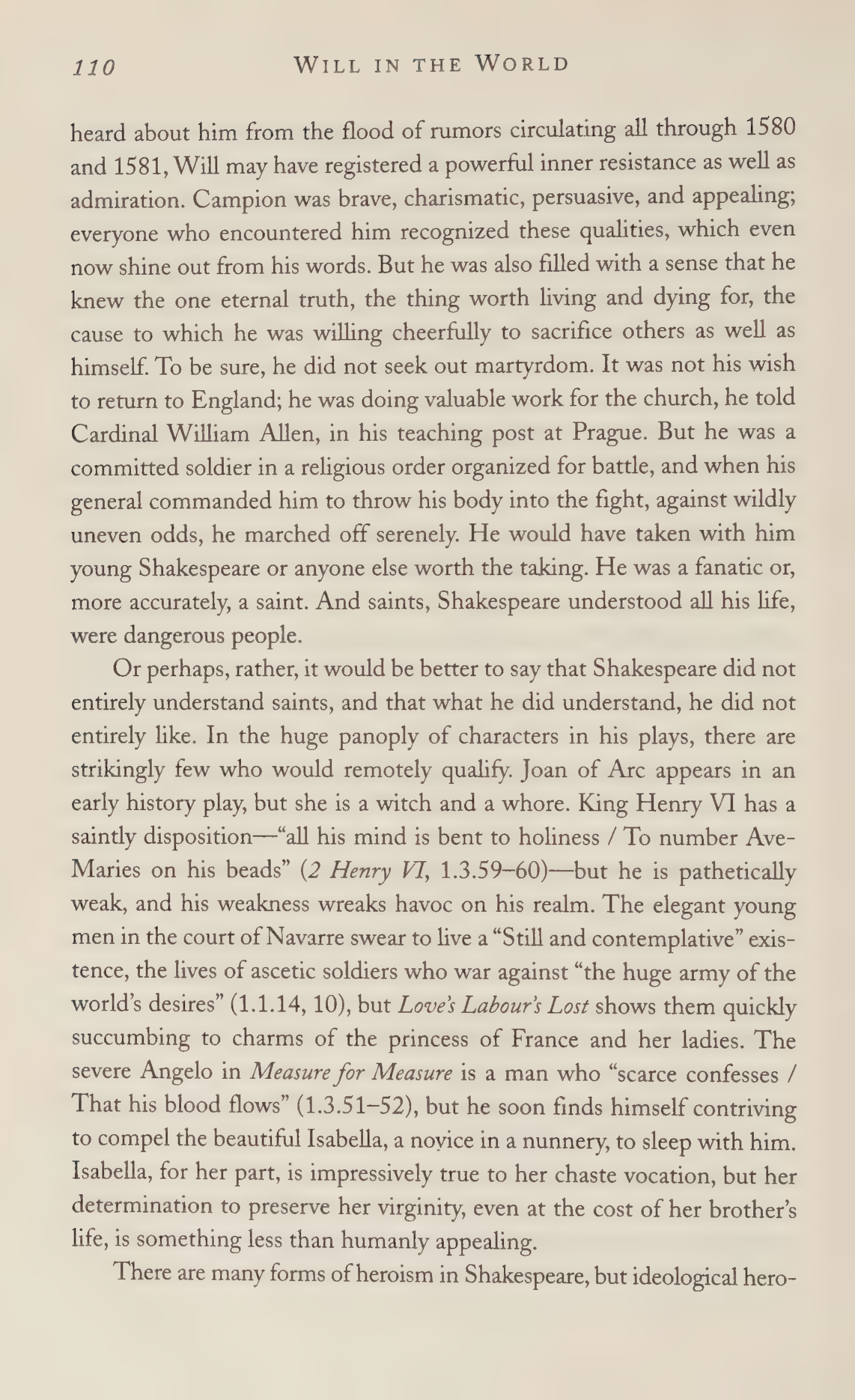 Stephen Greenblatt Will in the World Biography — page 112