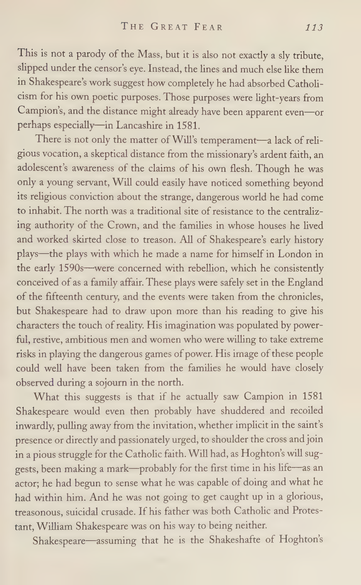 Stephen Greenblatt Will in the World Biography — page 115
