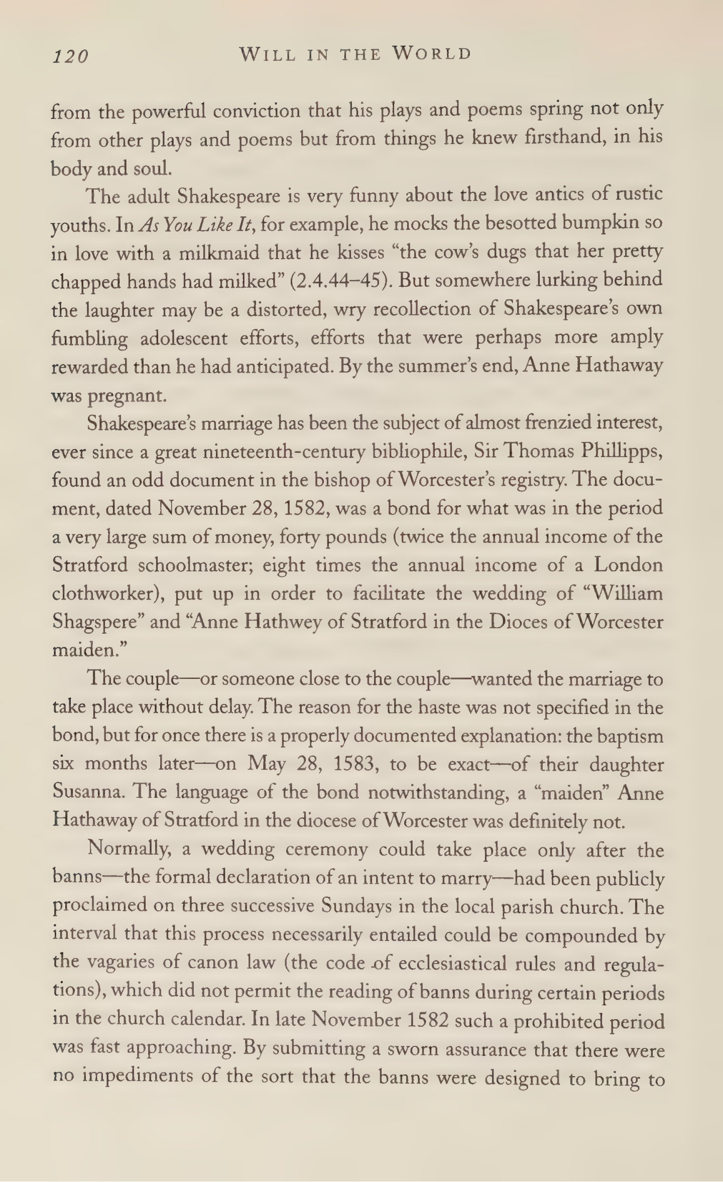 Stephen Greenblatt Will in the World Biography — page 122