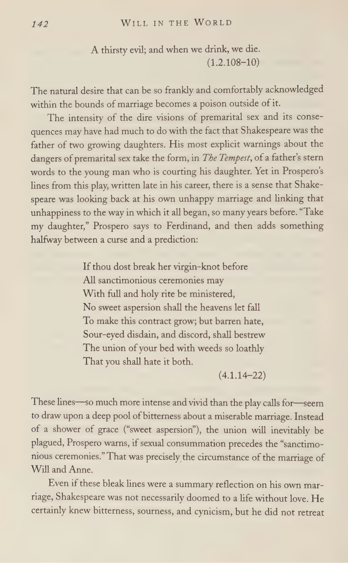 Stephen Greenblatt Will in the World Biography — page 144