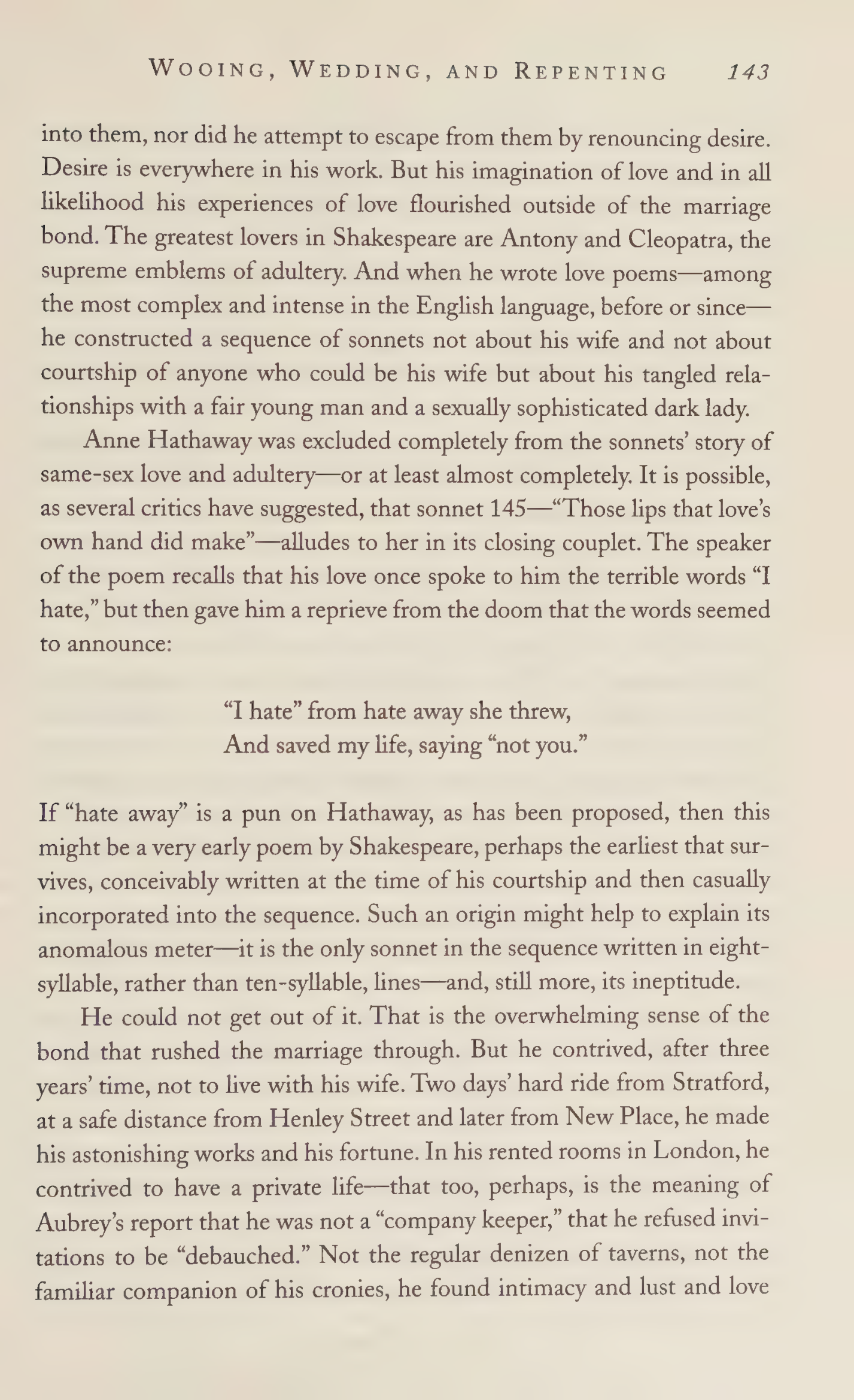 Stephen Greenblatt Will in the World Biography — page 145