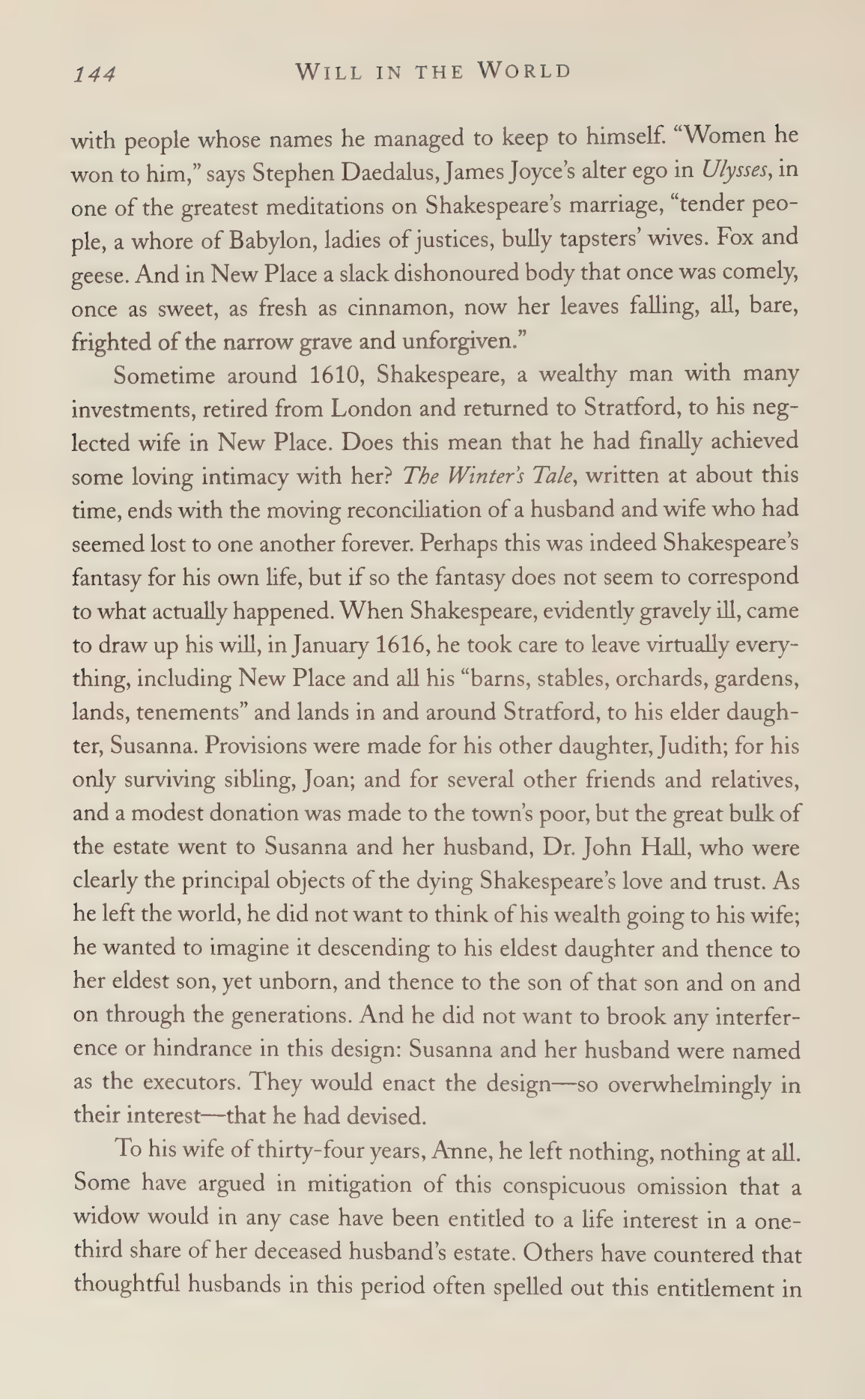 Stephen Greenblatt Will in the World Biography — page 146