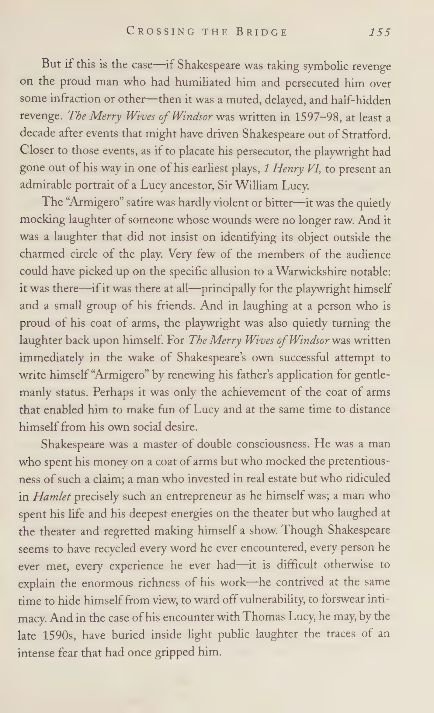 Stephen Greenblatt Will in the World Biography — page 157