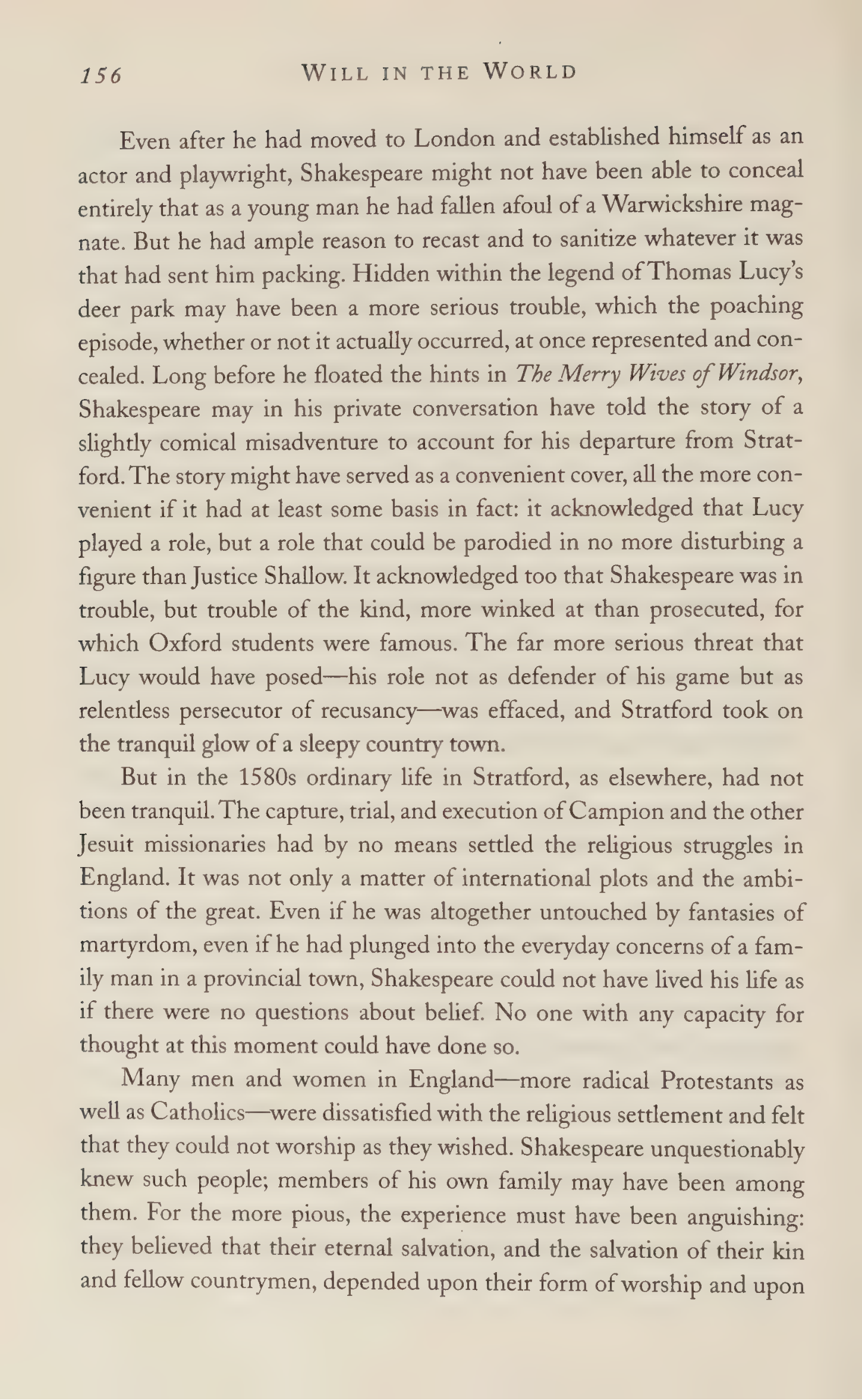 Stephen Greenblatt Will in the World Biography — page 158