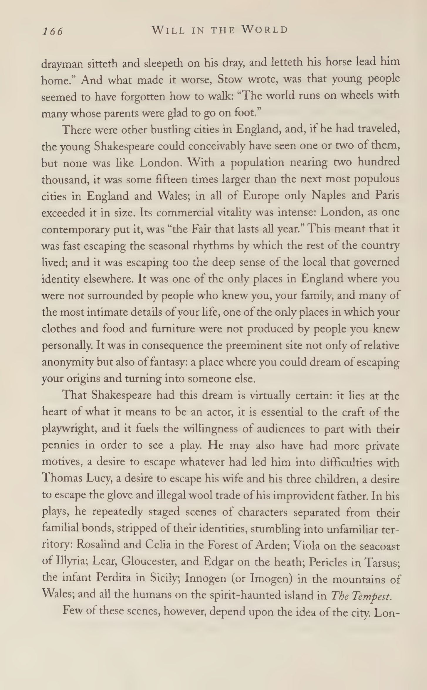 Stephen Greenblatt Will in the World Biography — page 168