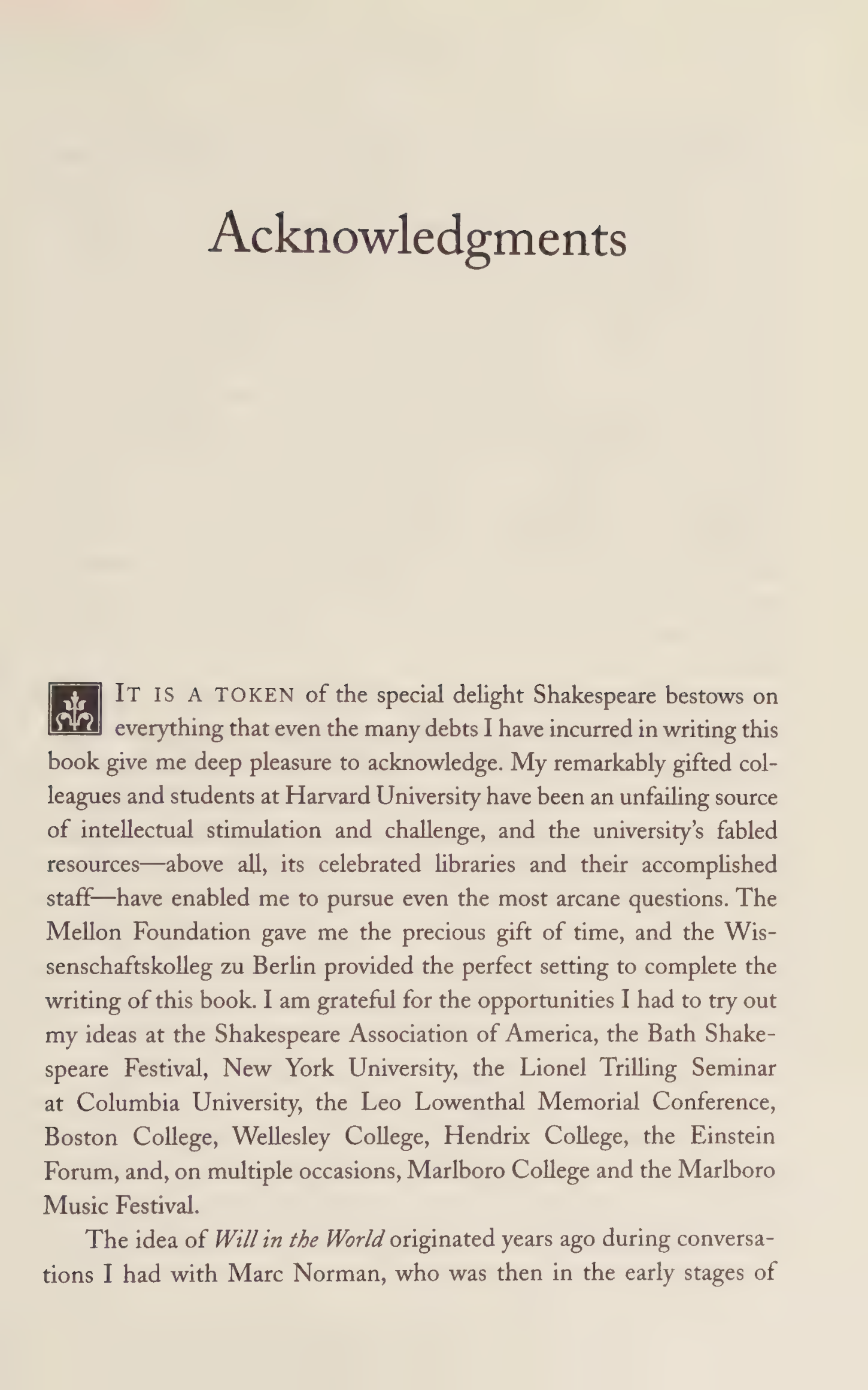 Stephen Greenblatt Will in the World Biography — page 17