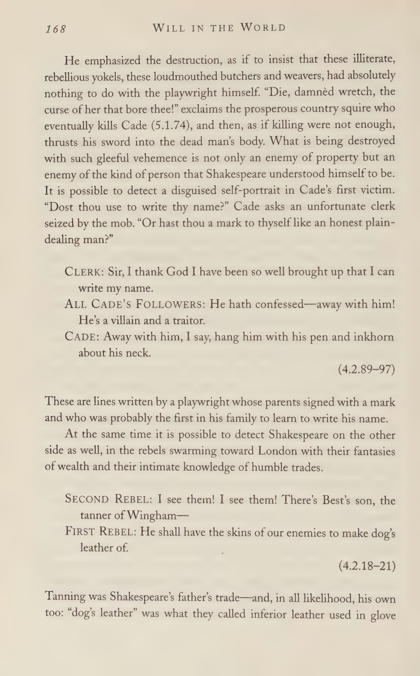 Stephen Greenblatt Will in the World Biography — page 170