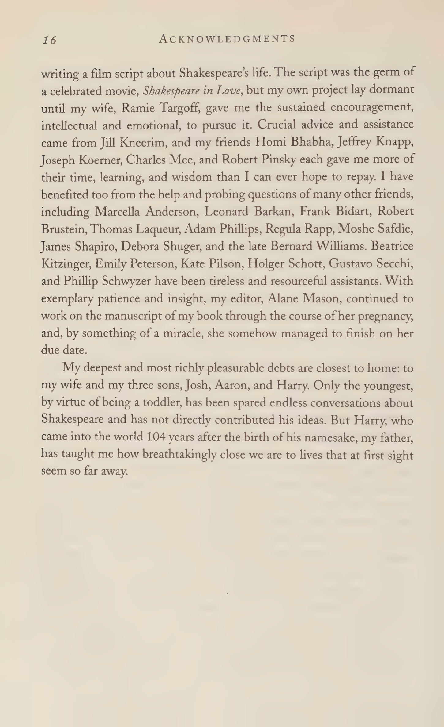 Stephen Greenblatt Will in the World Biography — page 18