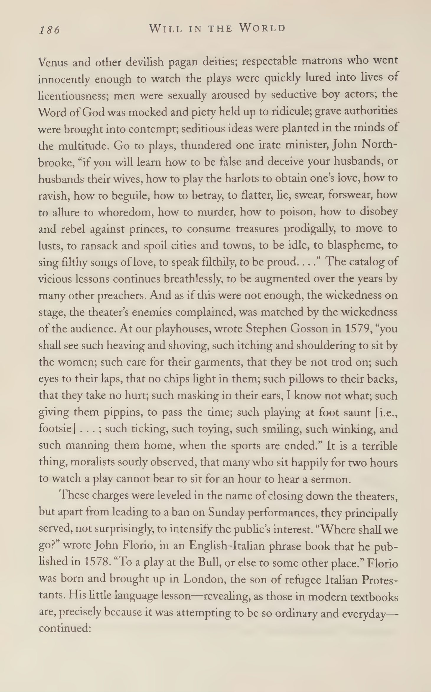 Stephen Greenblatt Will in the World Biography — page 188