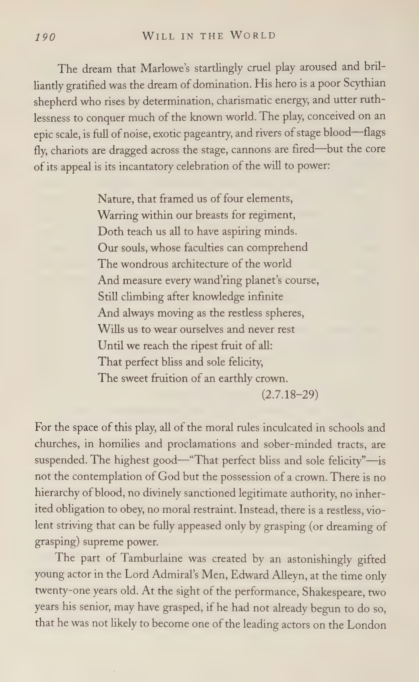 Stephen Greenblatt Will in the World Biography — page 192