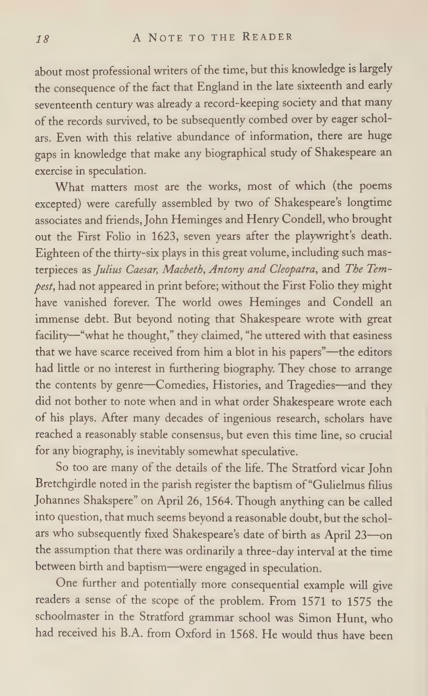 Stephen Greenblatt Will in the World Biography — page 20