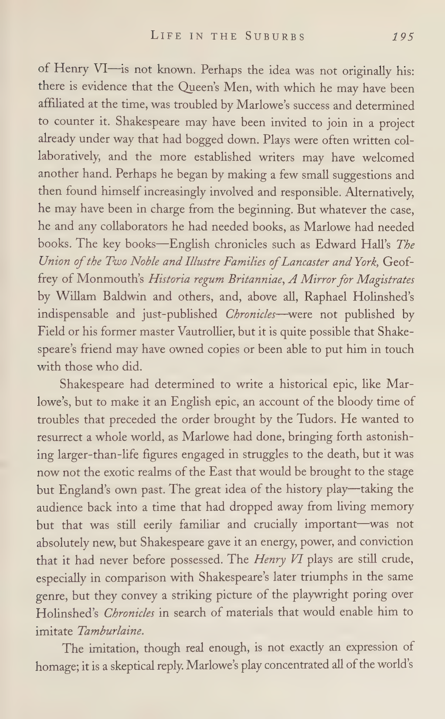 Stephen Greenblatt Will in the World Biography — page 205