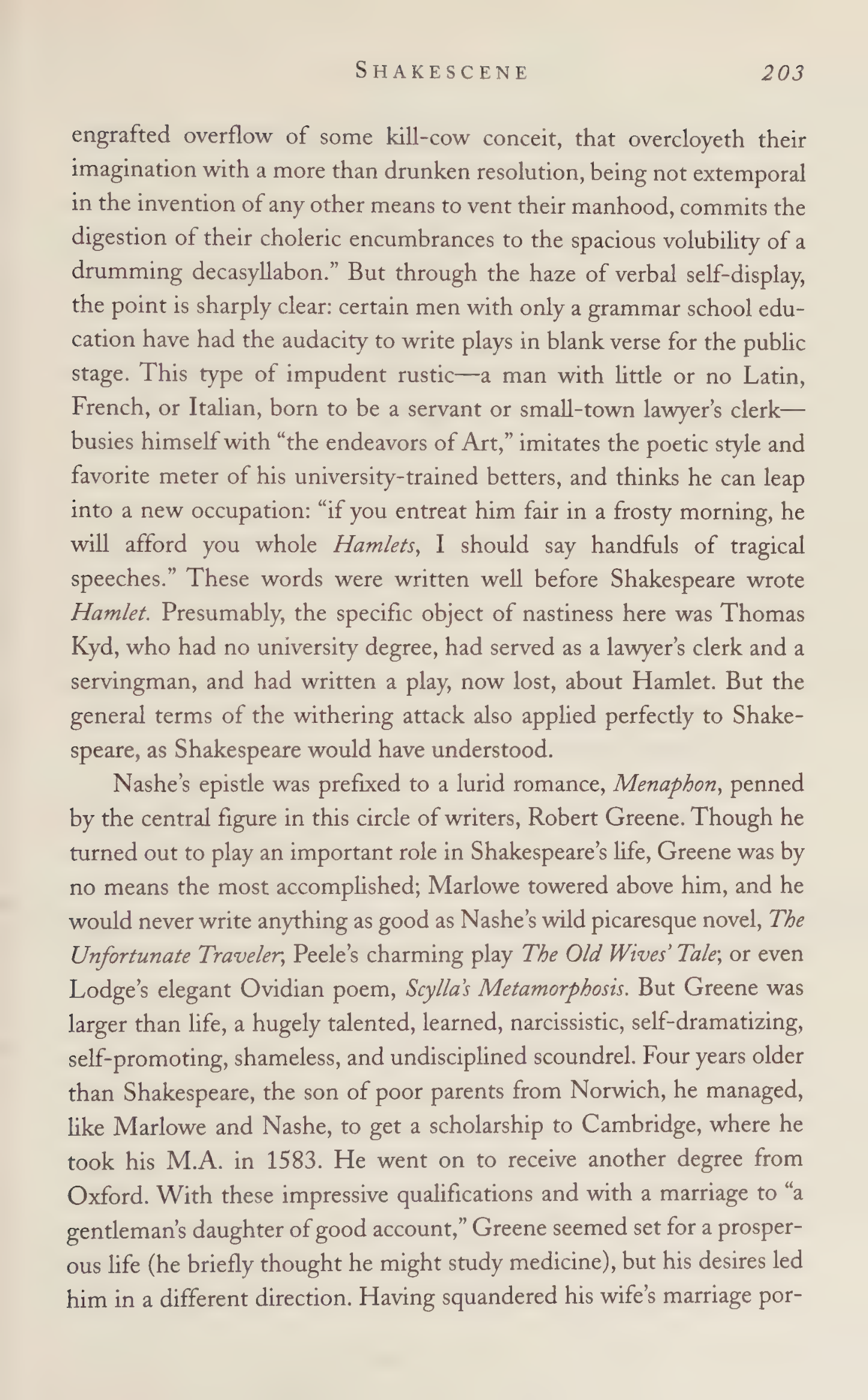Stephen Greenblatt Will in the World Biography — page 213