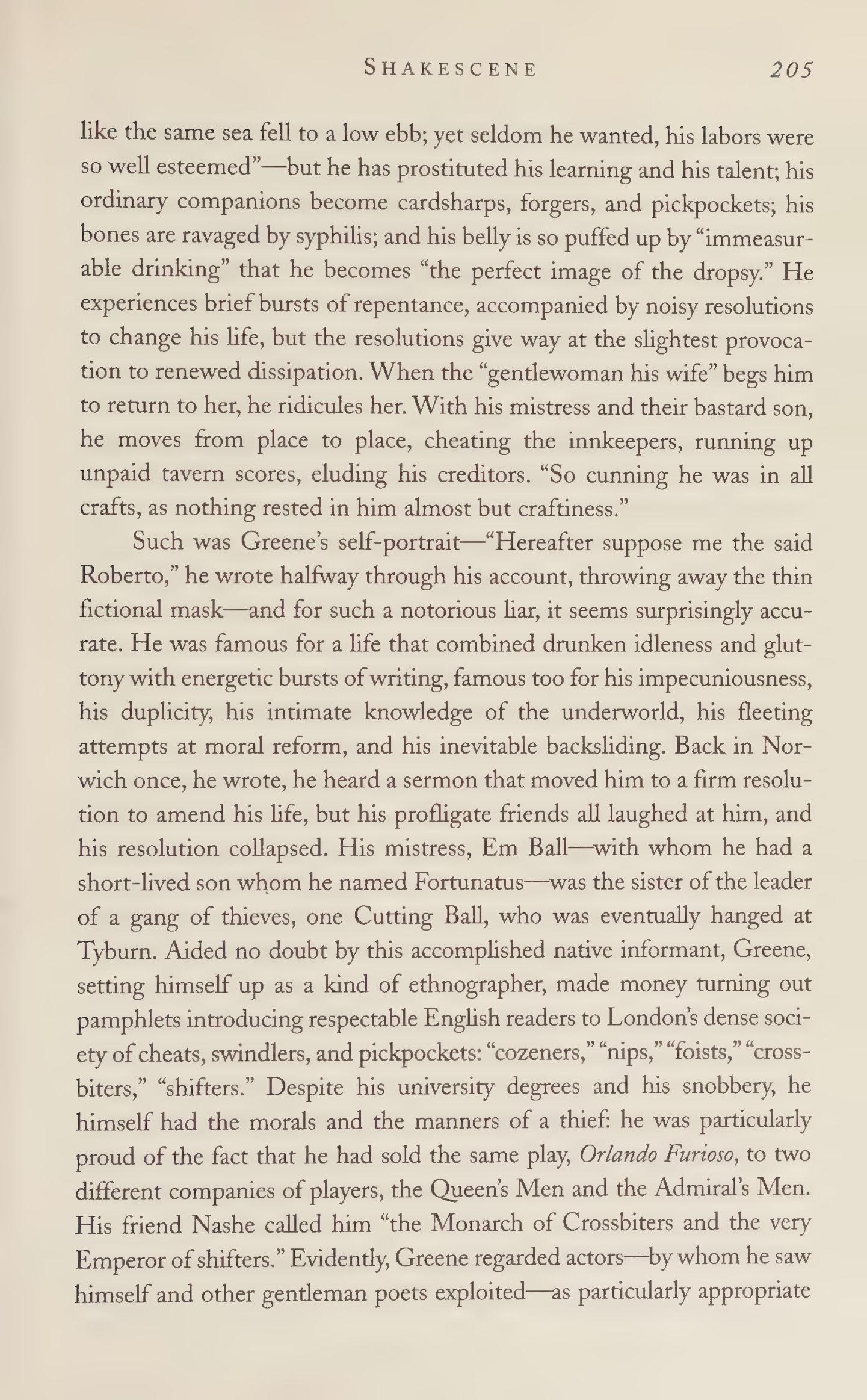 Stephen Greenblatt Will in the World Biography — page 215