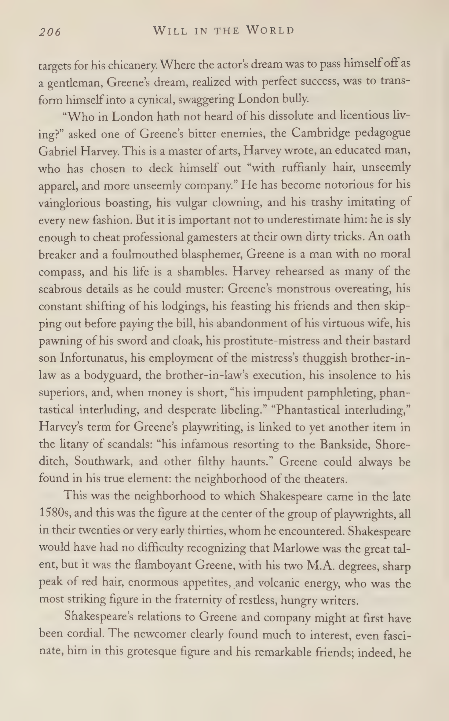 Stephen Greenblatt Will in the World Biography — page 216