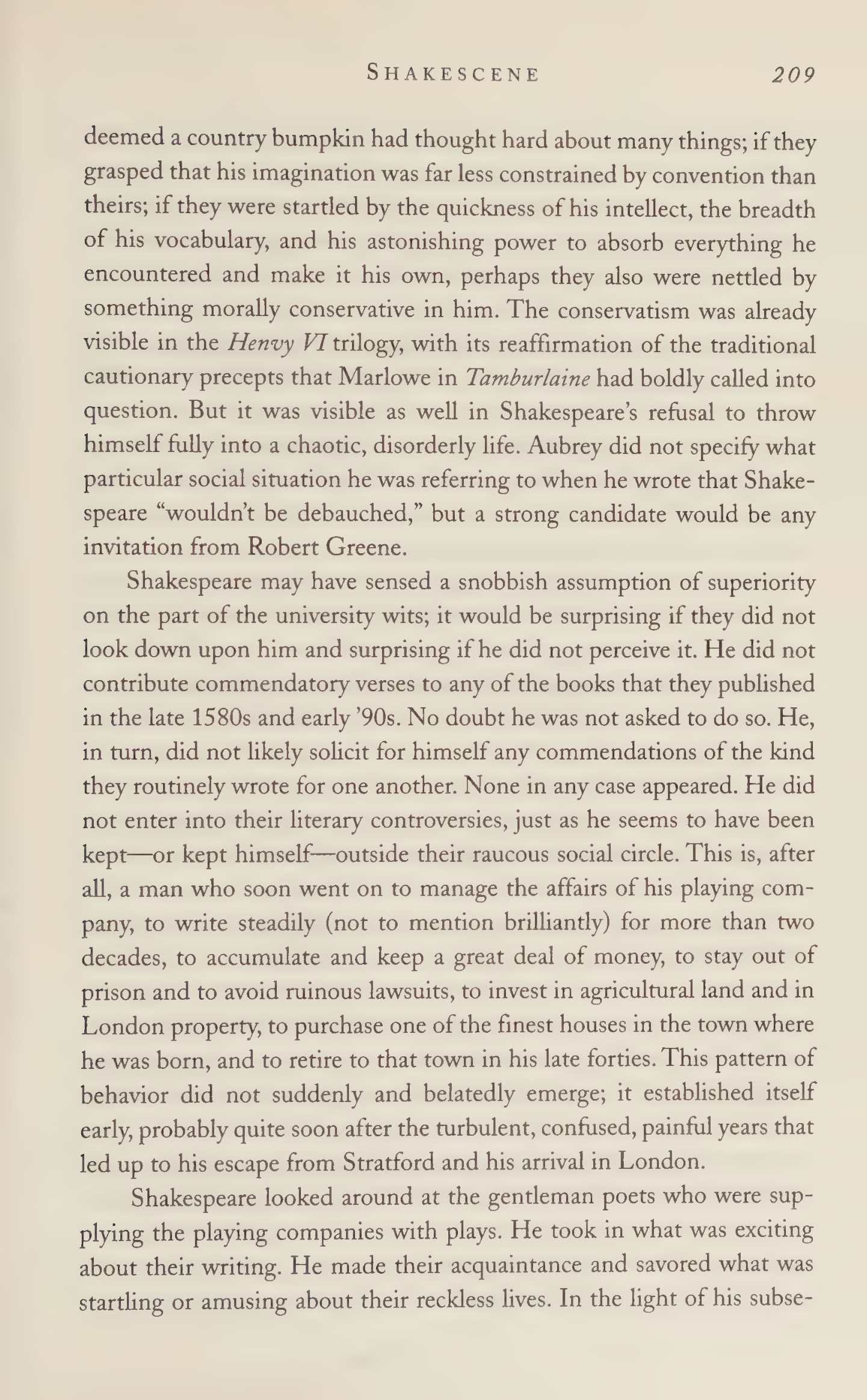 Stephen Greenblatt Will in the World Biography — page 219