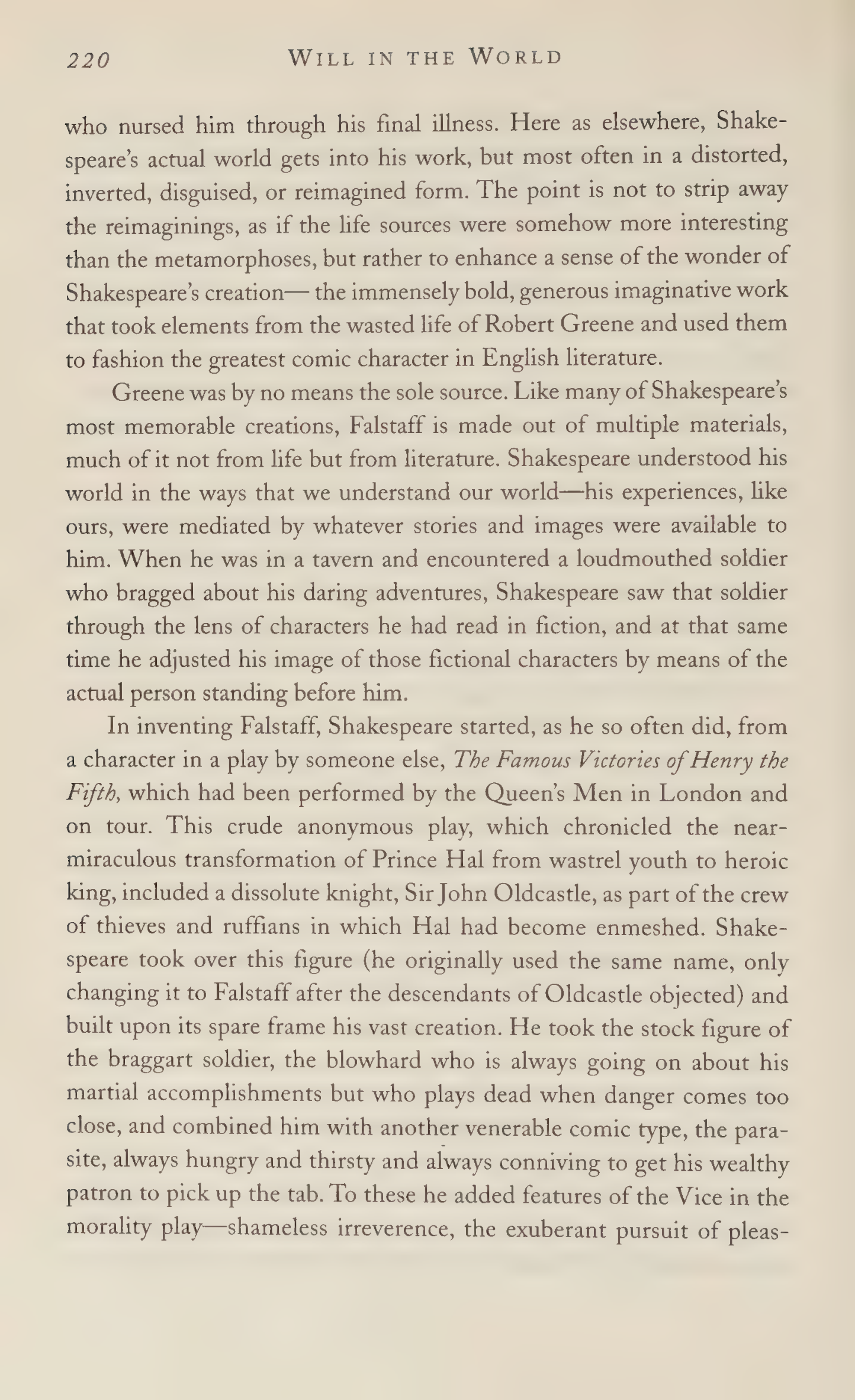 Stephen Greenblatt Will in the World Biography — page 230