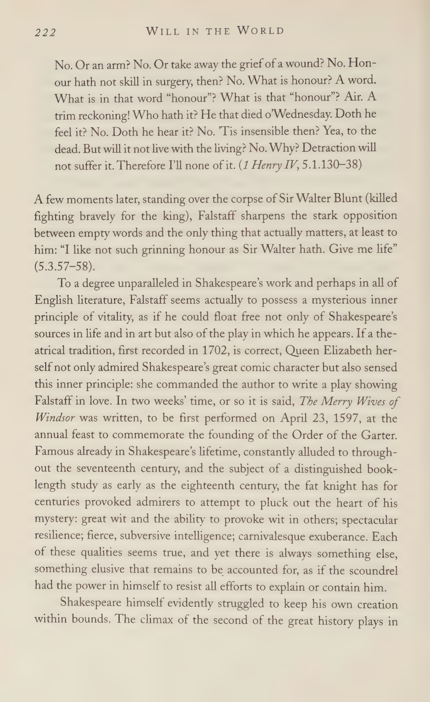 Stephen Greenblatt Will in the World Biography — page 232