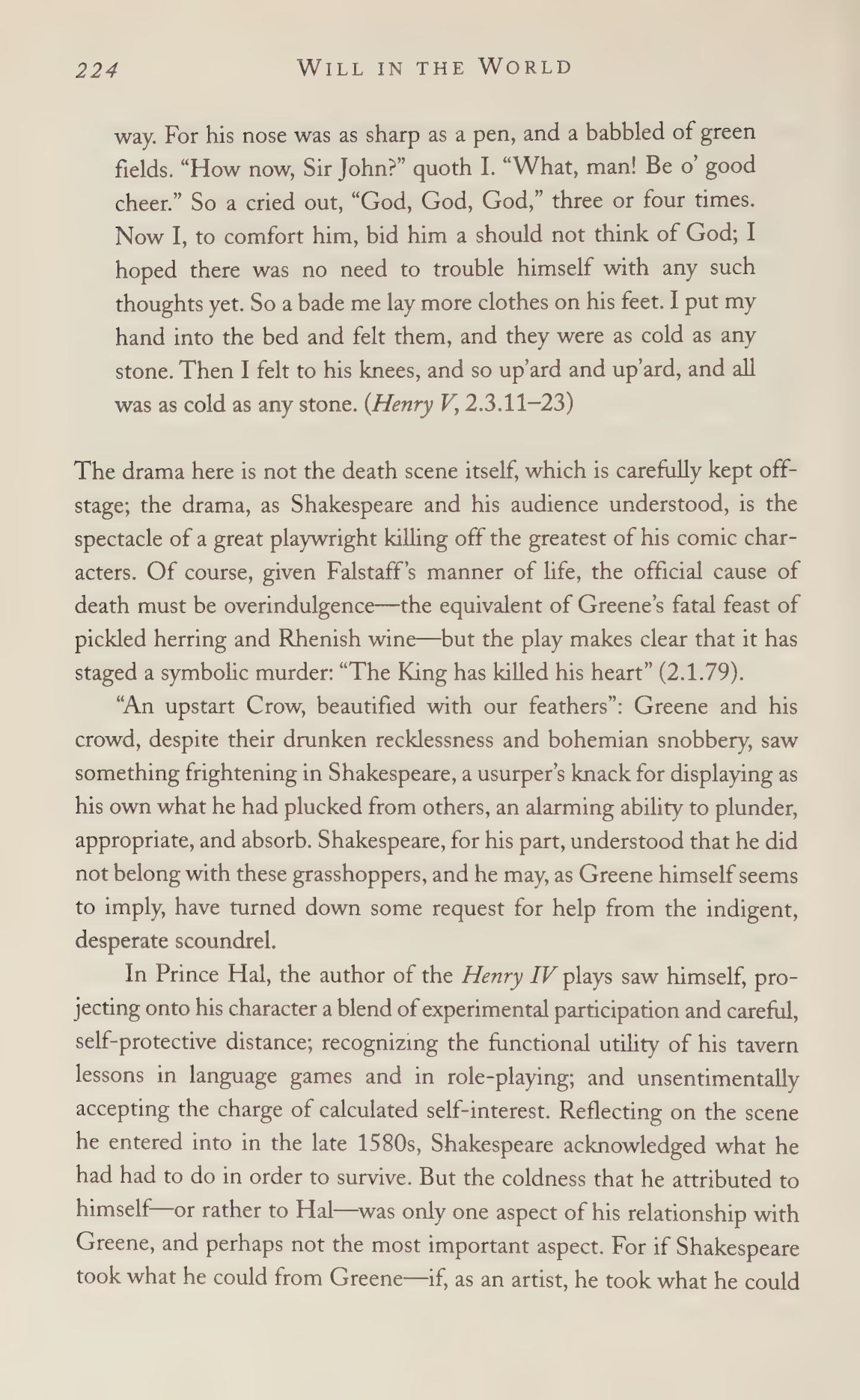 Stephen Greenblatt Will in the World Biography — page 234