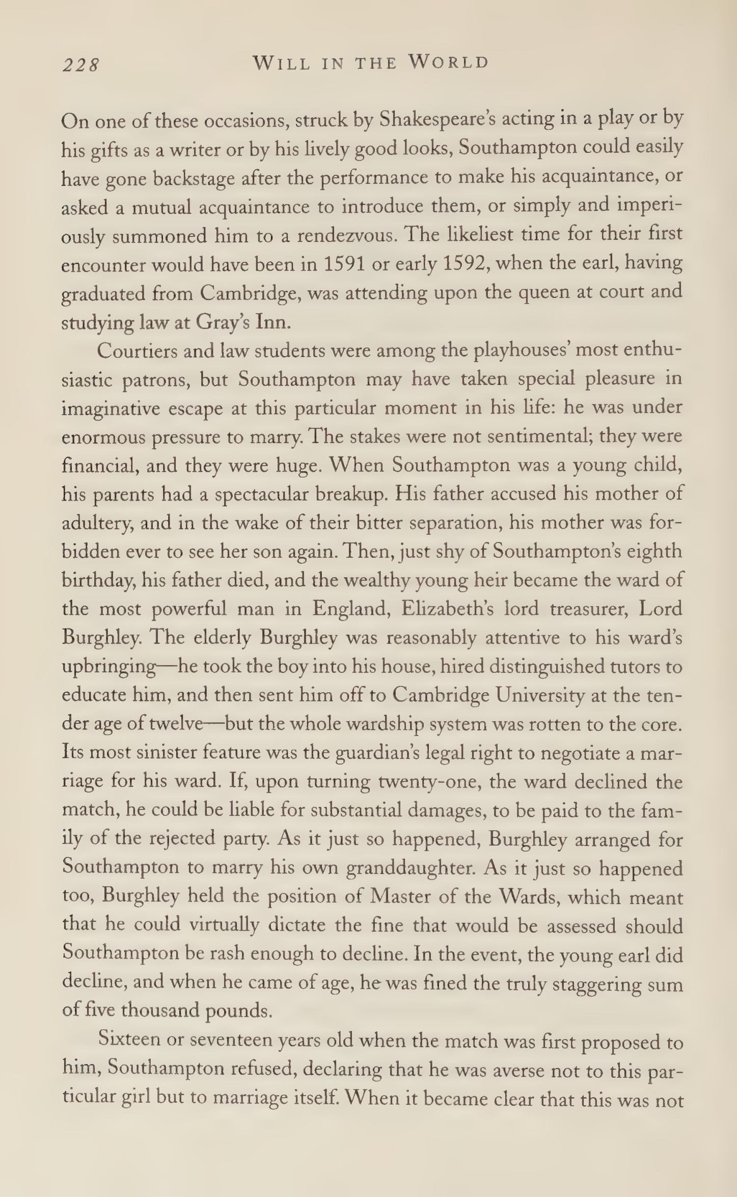Stephen Greenblatt Will in the World Biography — page 238