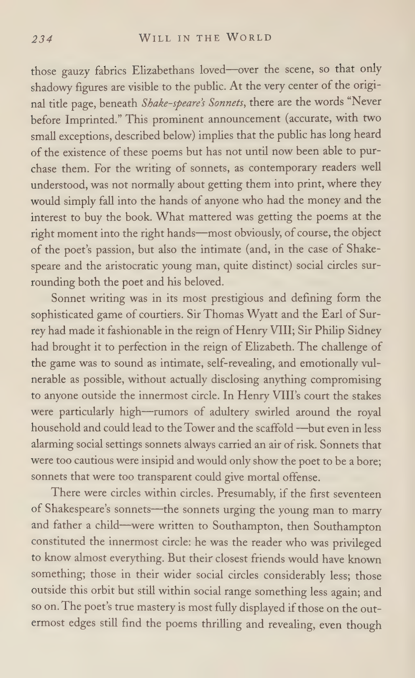 Stephen Greenblatt Will in the World Biography — page 244