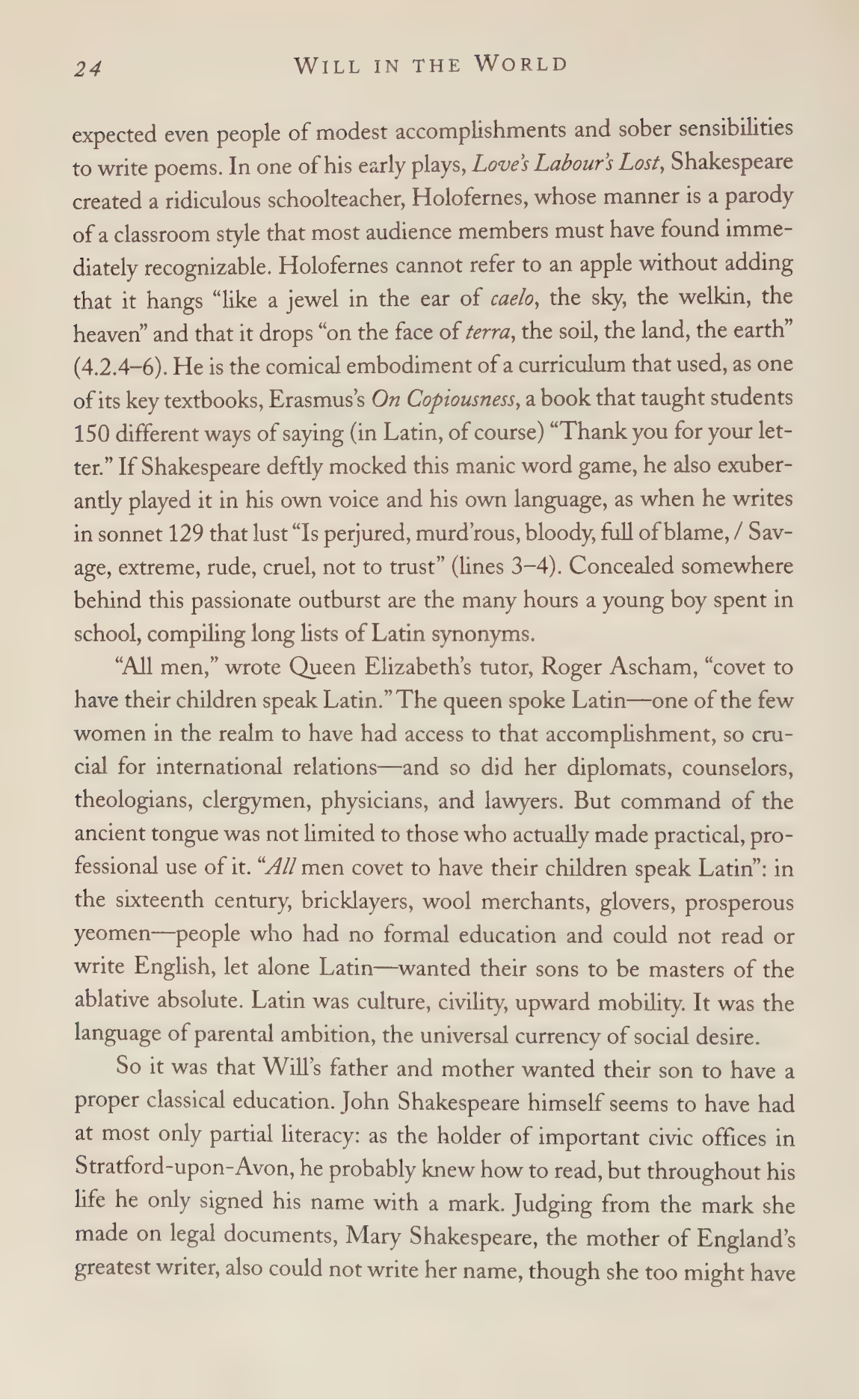 Stephen Greenblatt Will in the World Biography — page 26