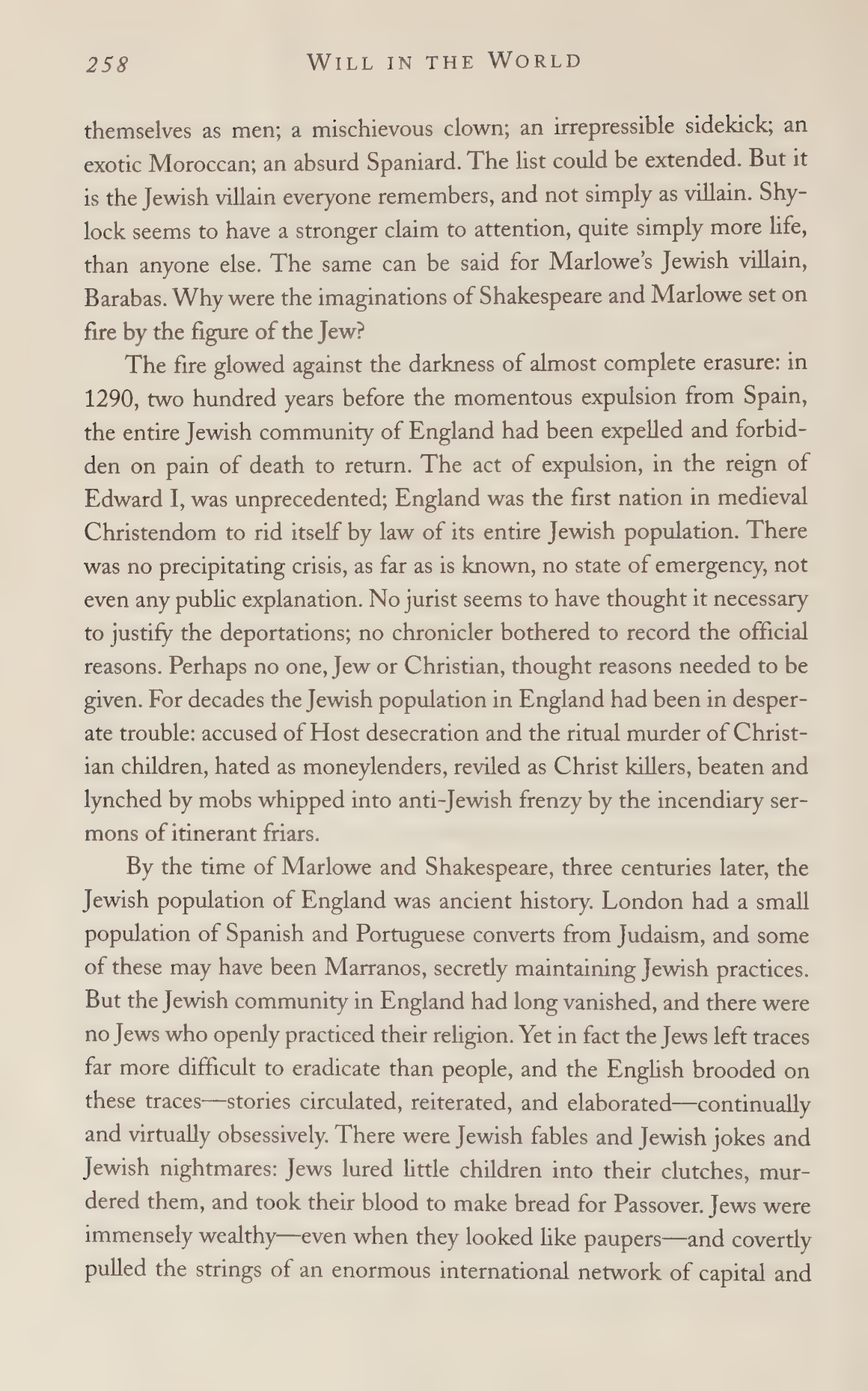 Stephen Greenblatt Will in the World Biography — page 268