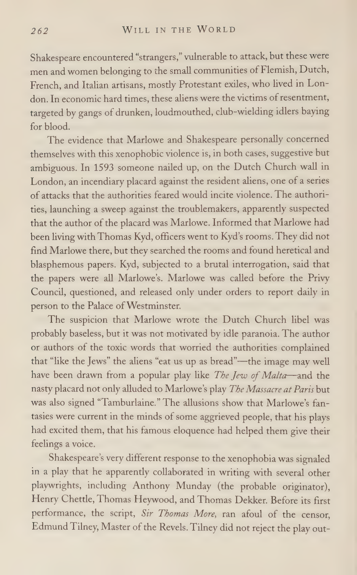 Stephen Greenblatt Will in the World Biography — page 272