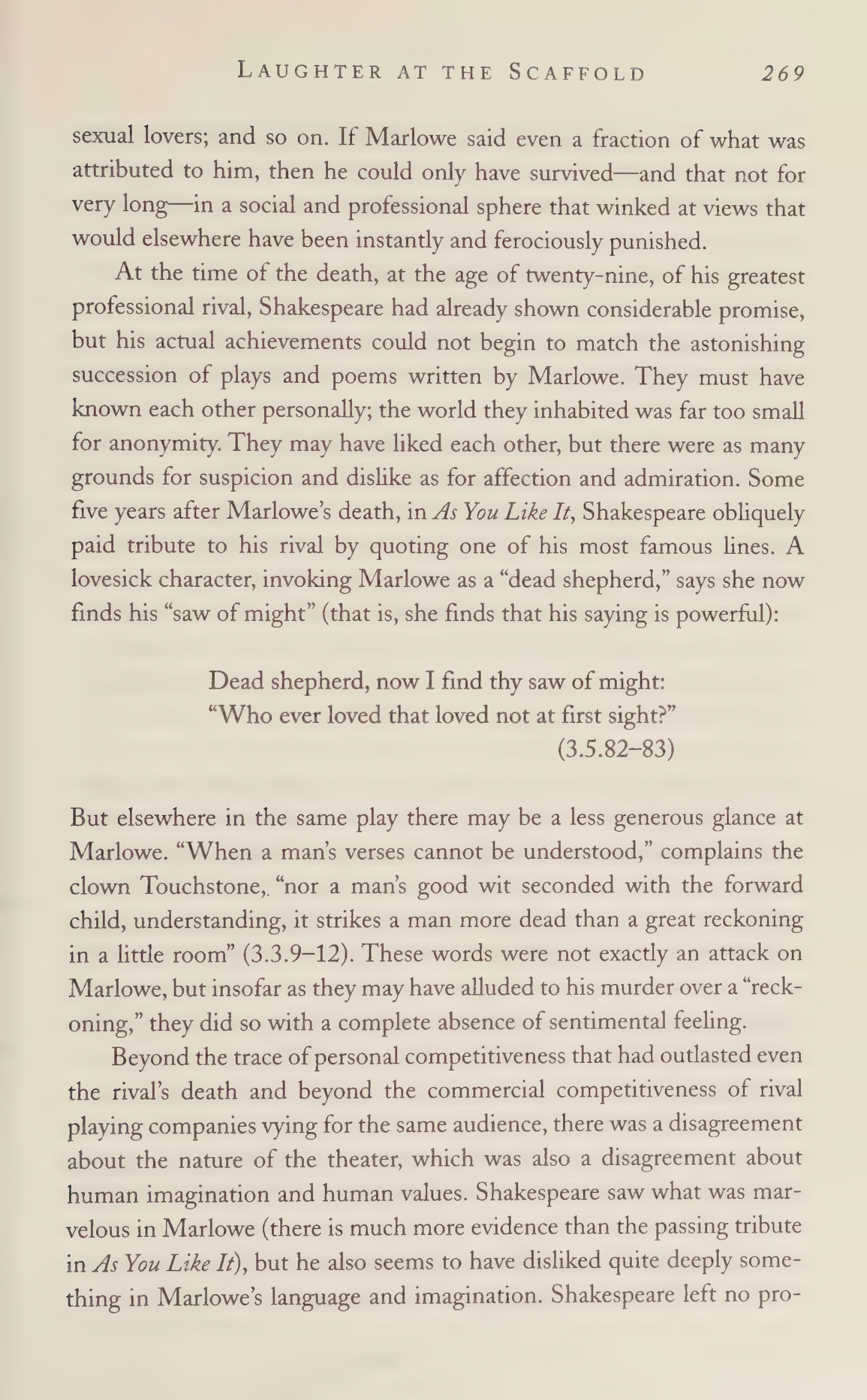 Stephen Greenblatt Will in the World Biography — page 279