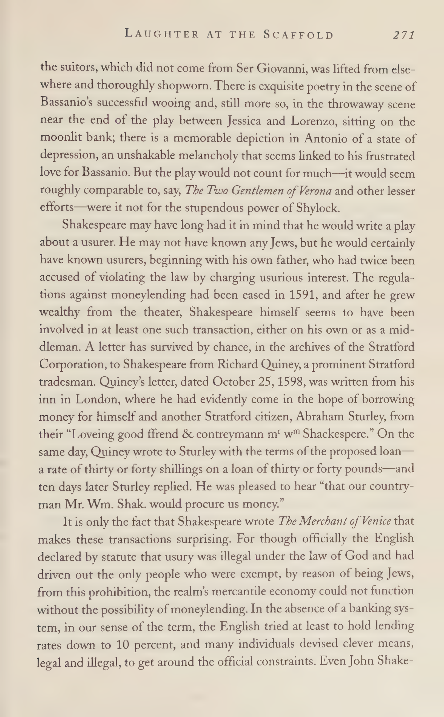 Stephen Greenblatt Will in the World Biography — page 281