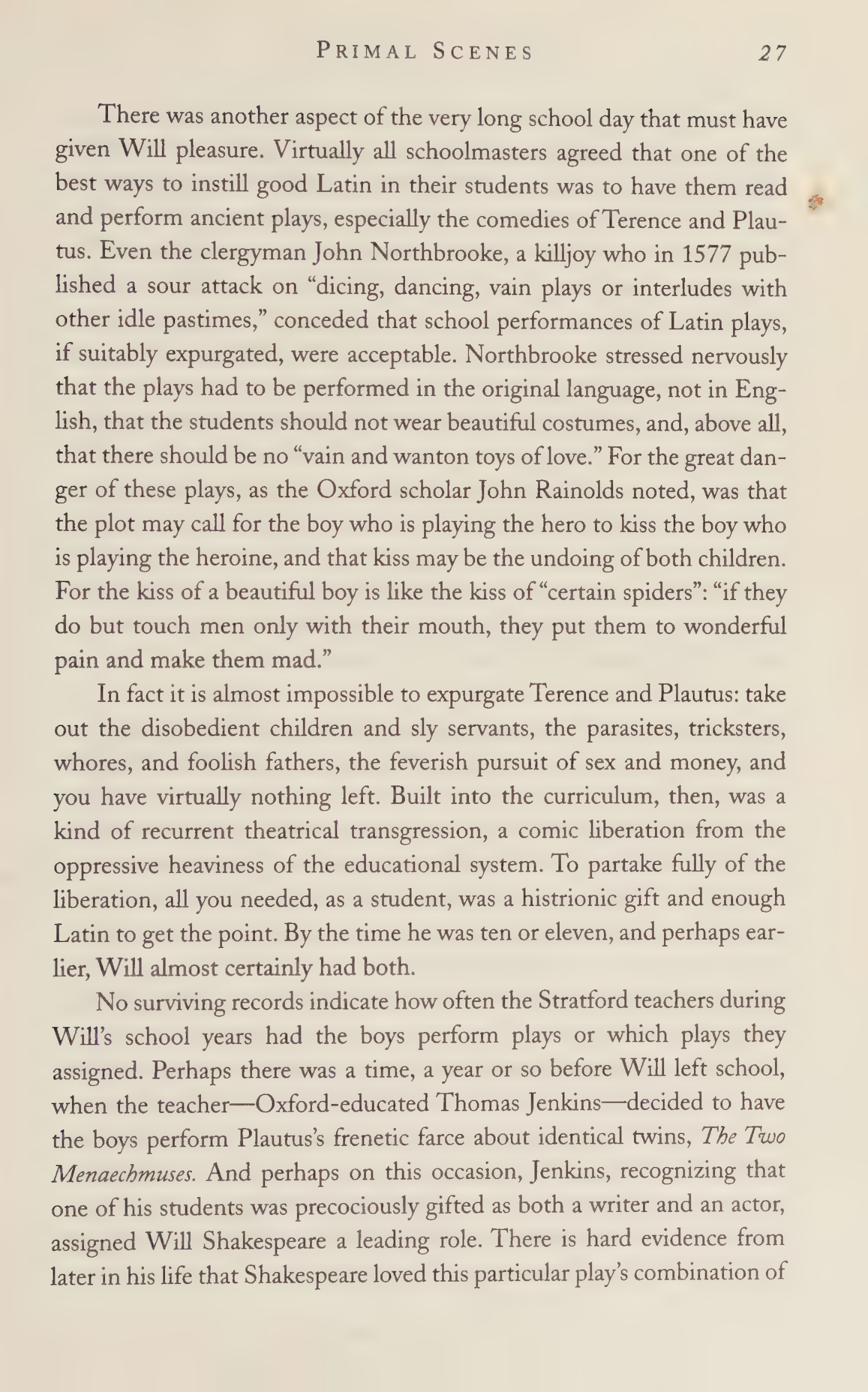 Stephen Greenblatt Will in the World Biography — page 29
