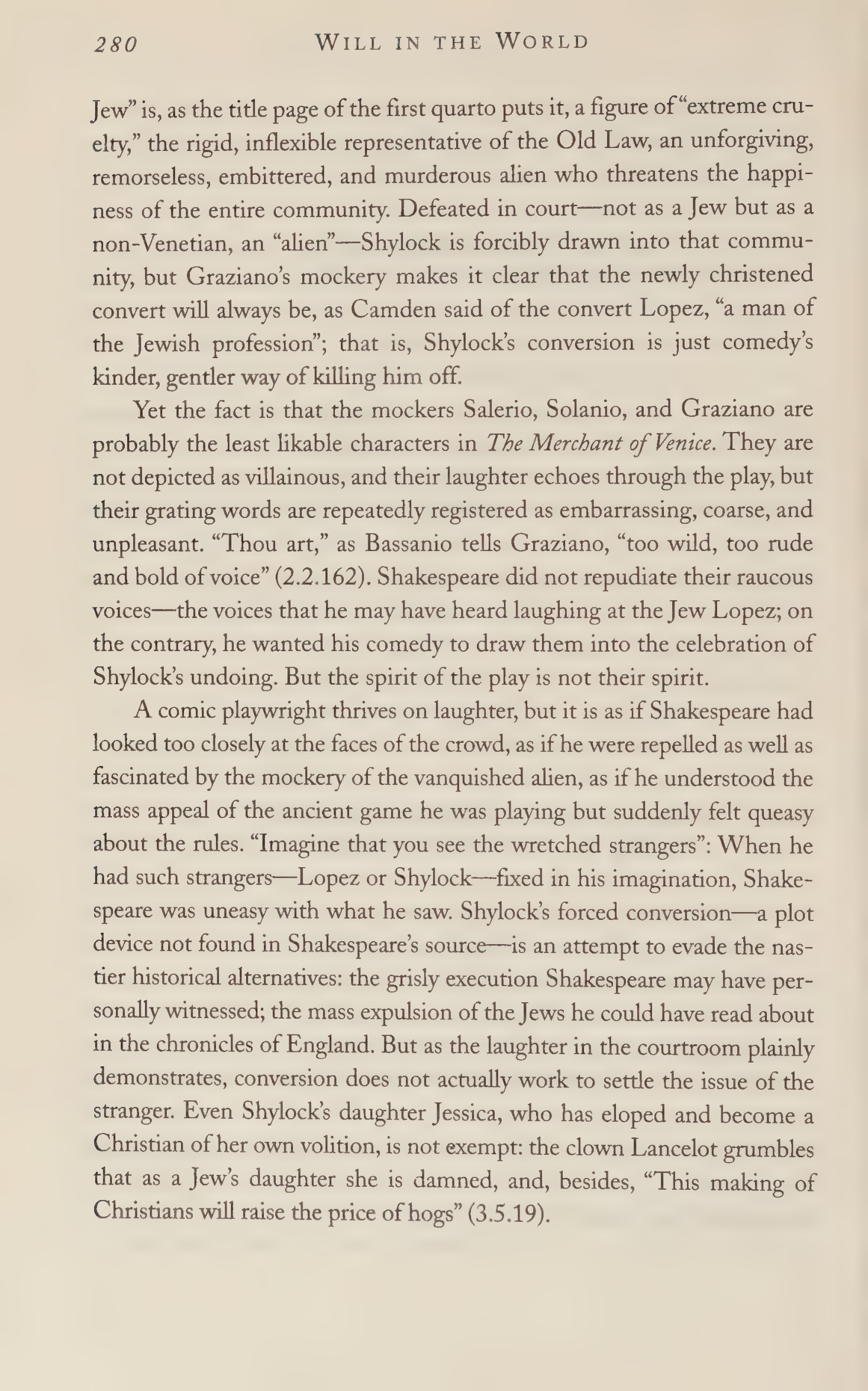 Stephen Greenblatt Will in the World Biography — page 290
