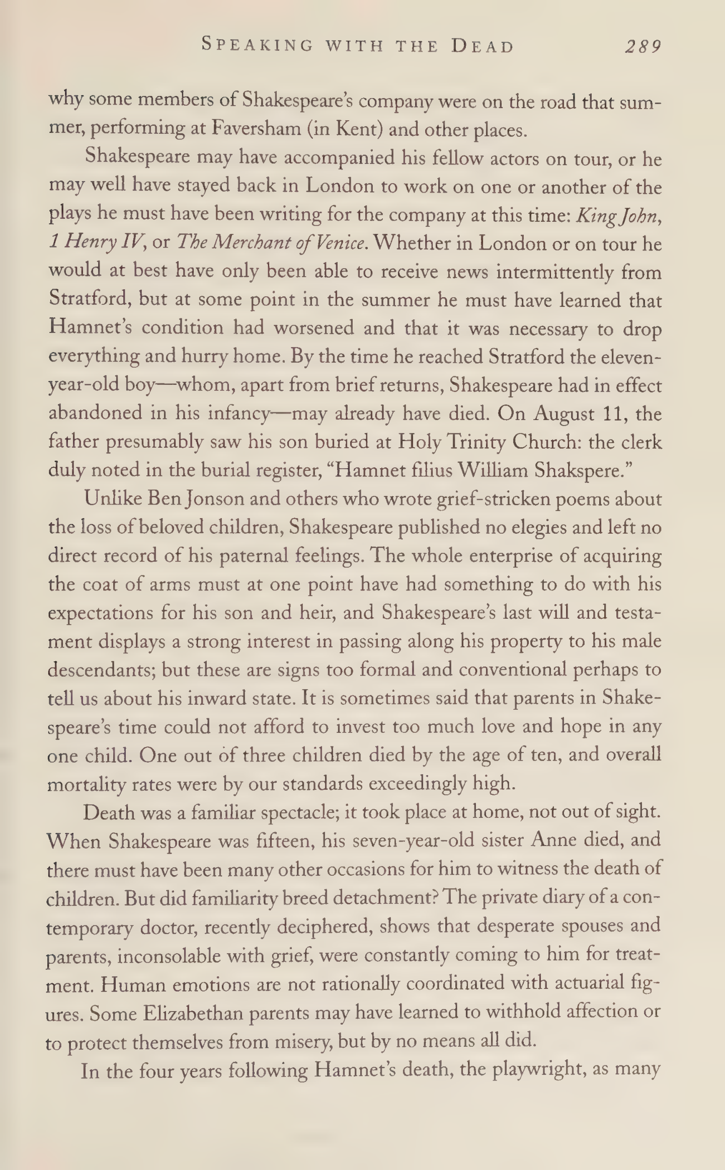 Stephen Greenblatt Will in the World Biography — page 299