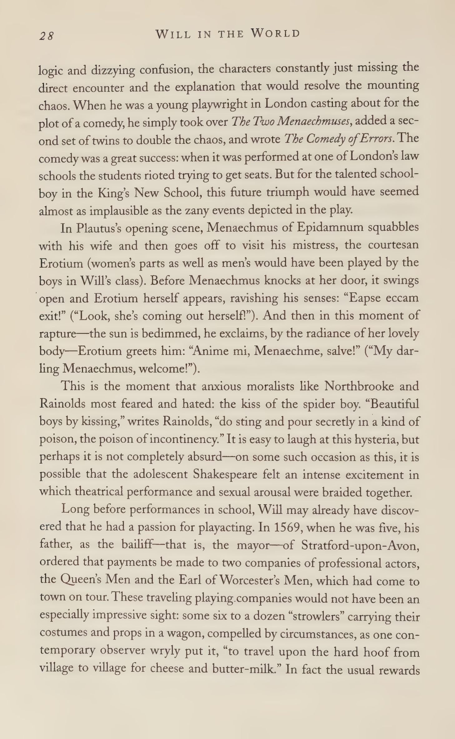 Stephen Greenblatt Will in the World Biography — page 30