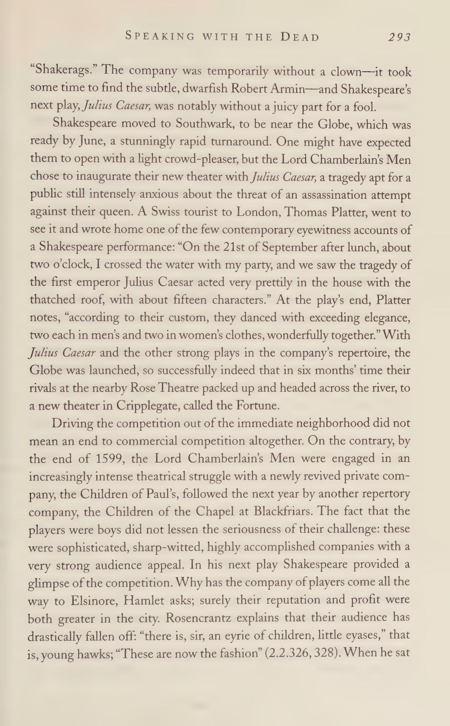 Stephen Greenblatt Will in the World Biography — page 303