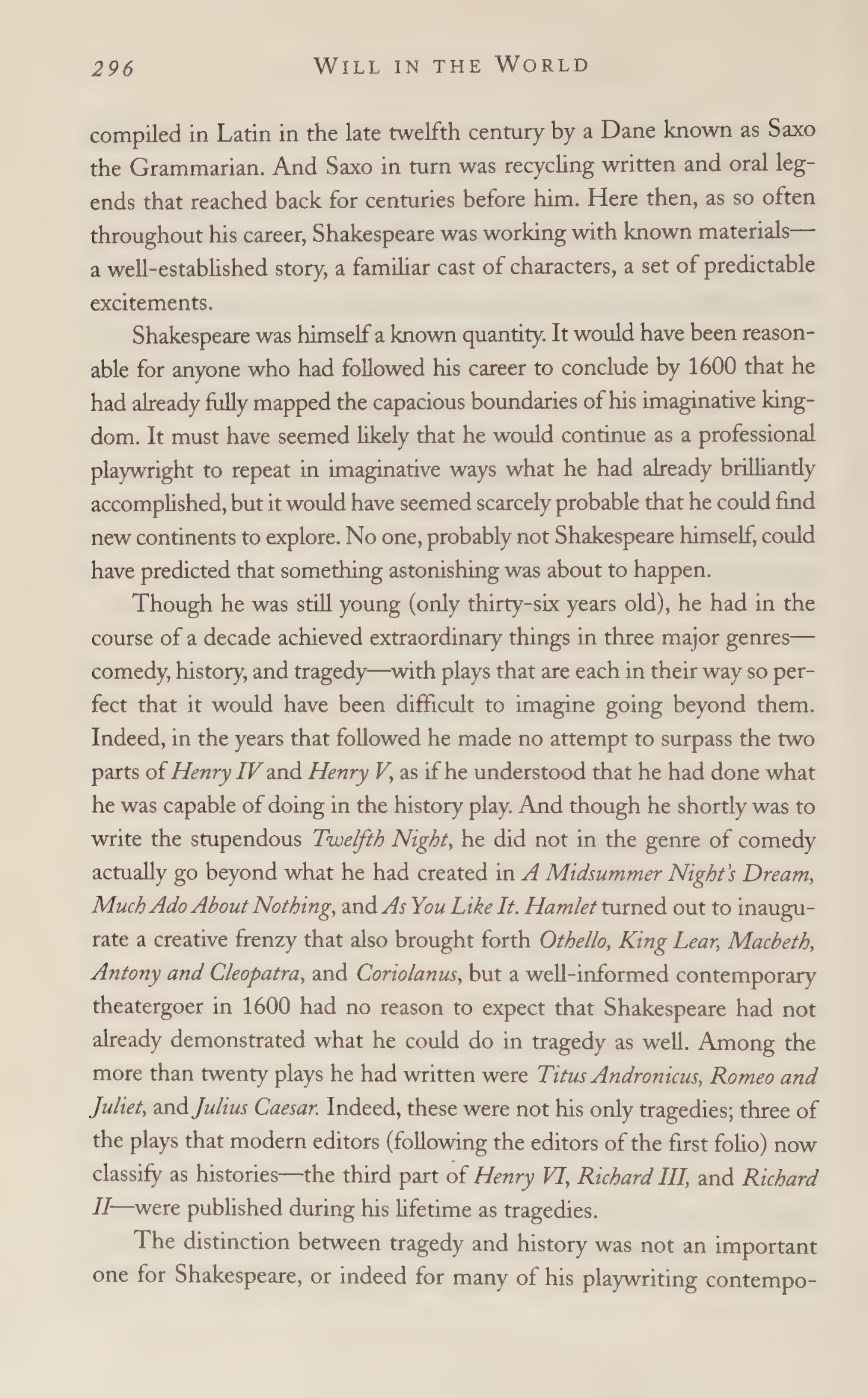 Stephen Greenblatt Will in the World Biography — page 306