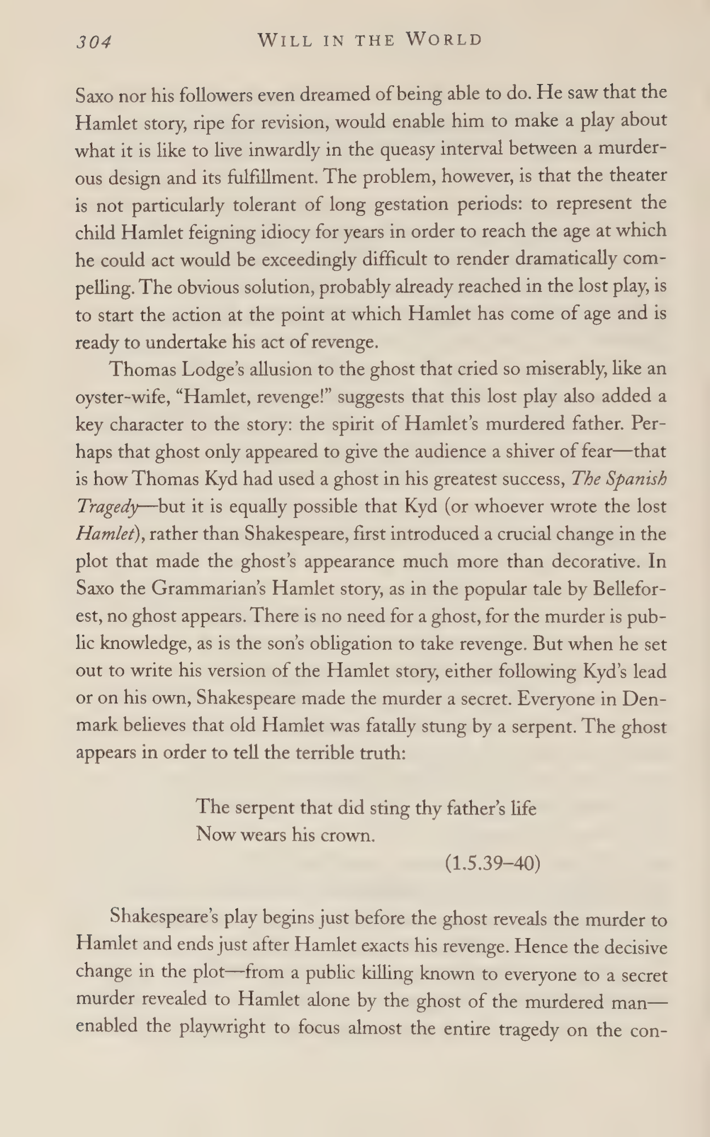 Stephen Greenblatt Will in the World Biography — page 314