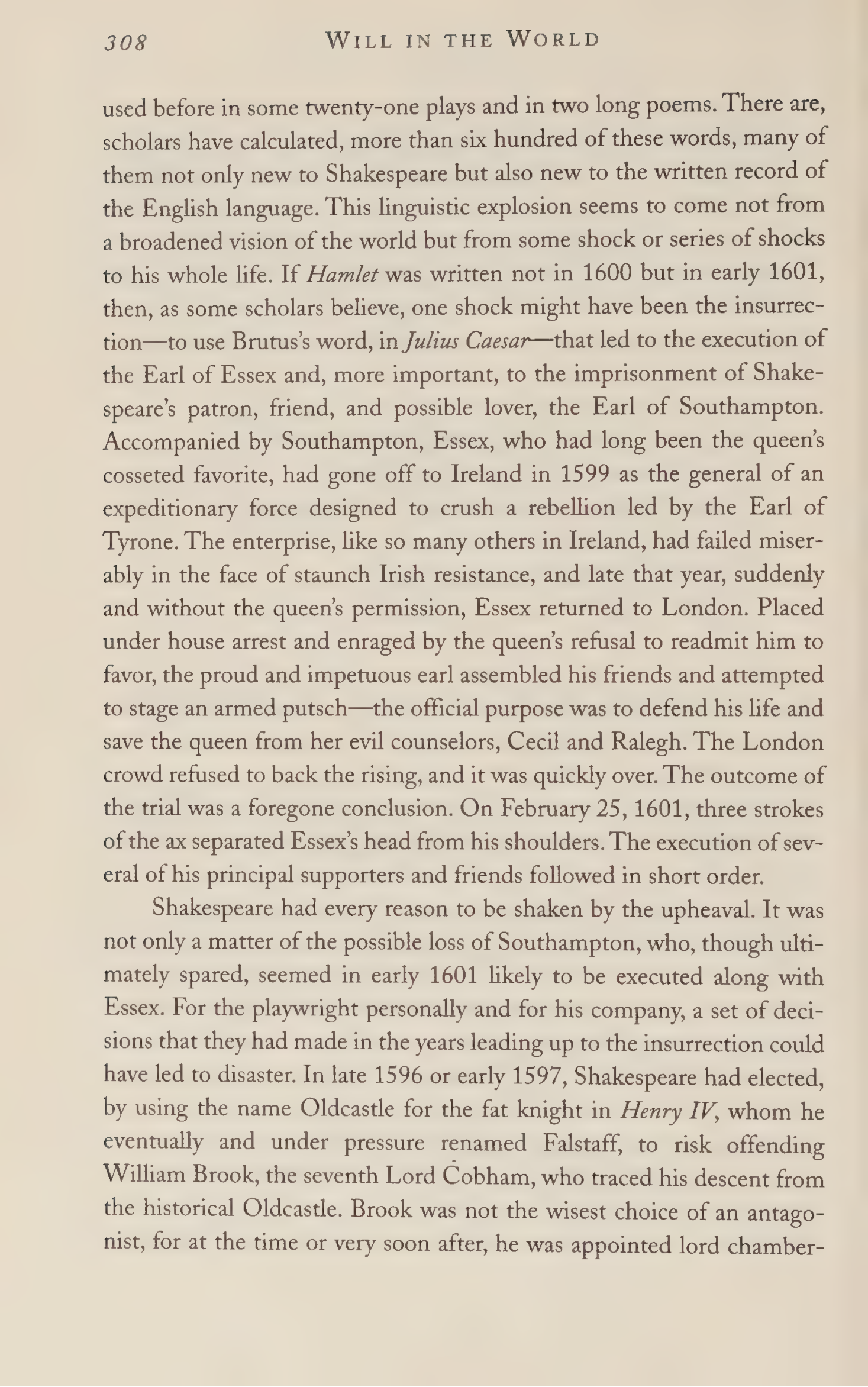Stephen Greenblatt Will in the World Biography — page 318