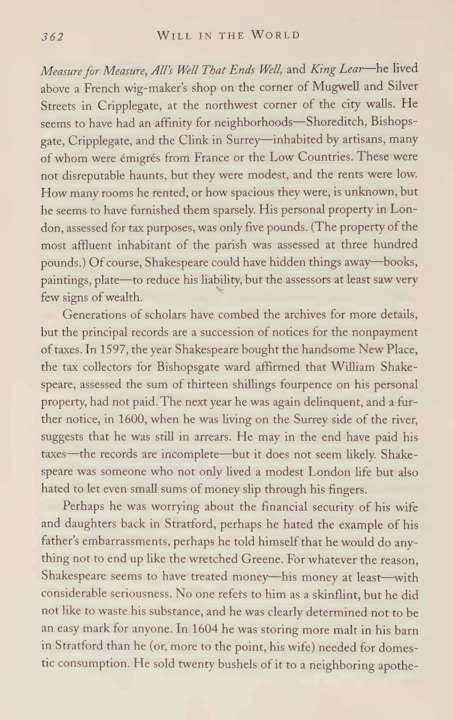 Stephen Greenblatt Will in the World Biography — page 380