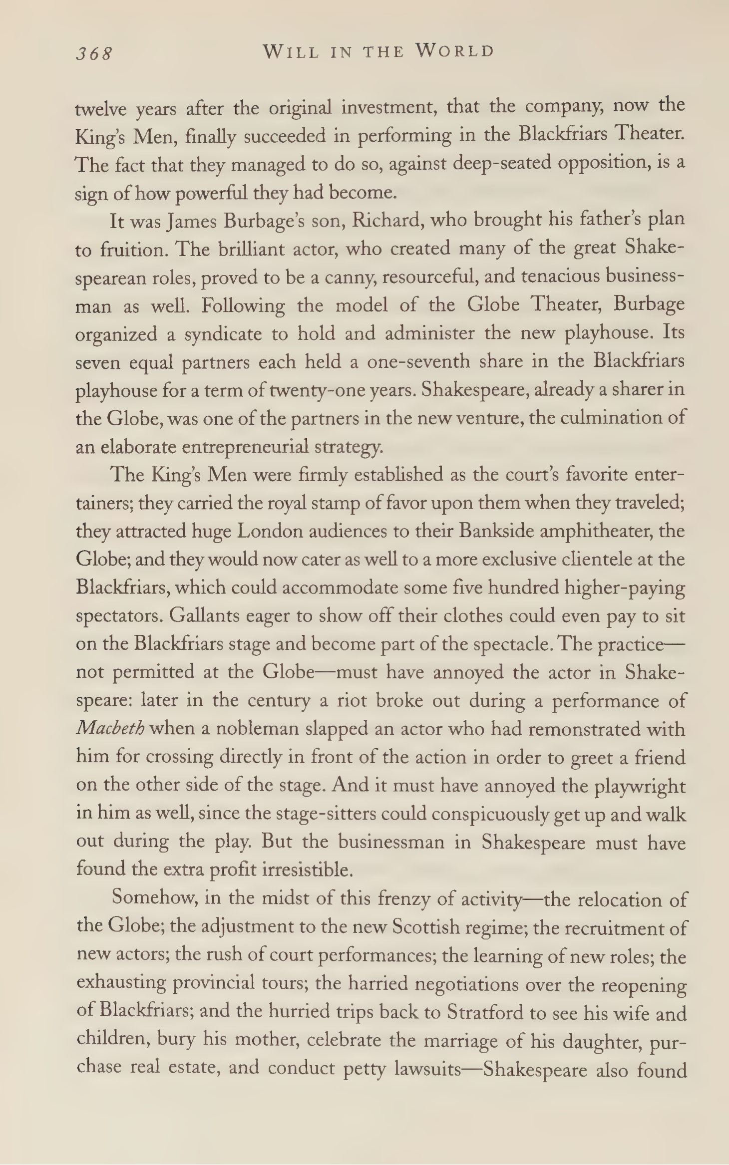 Stephen Greenblatt Will in the World Biography — page 386