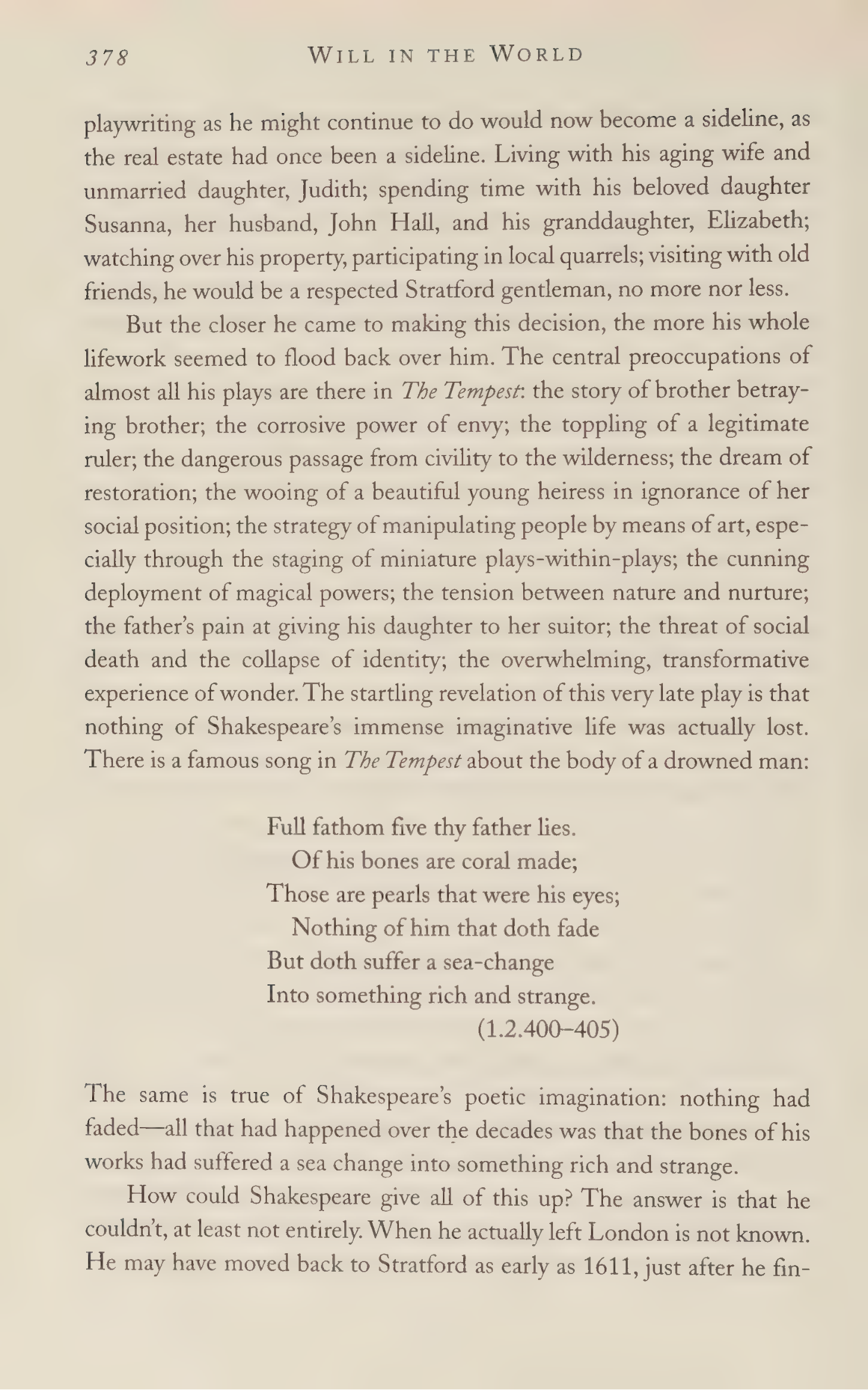Stephen Greenblatt Will in the World Biography — page 396