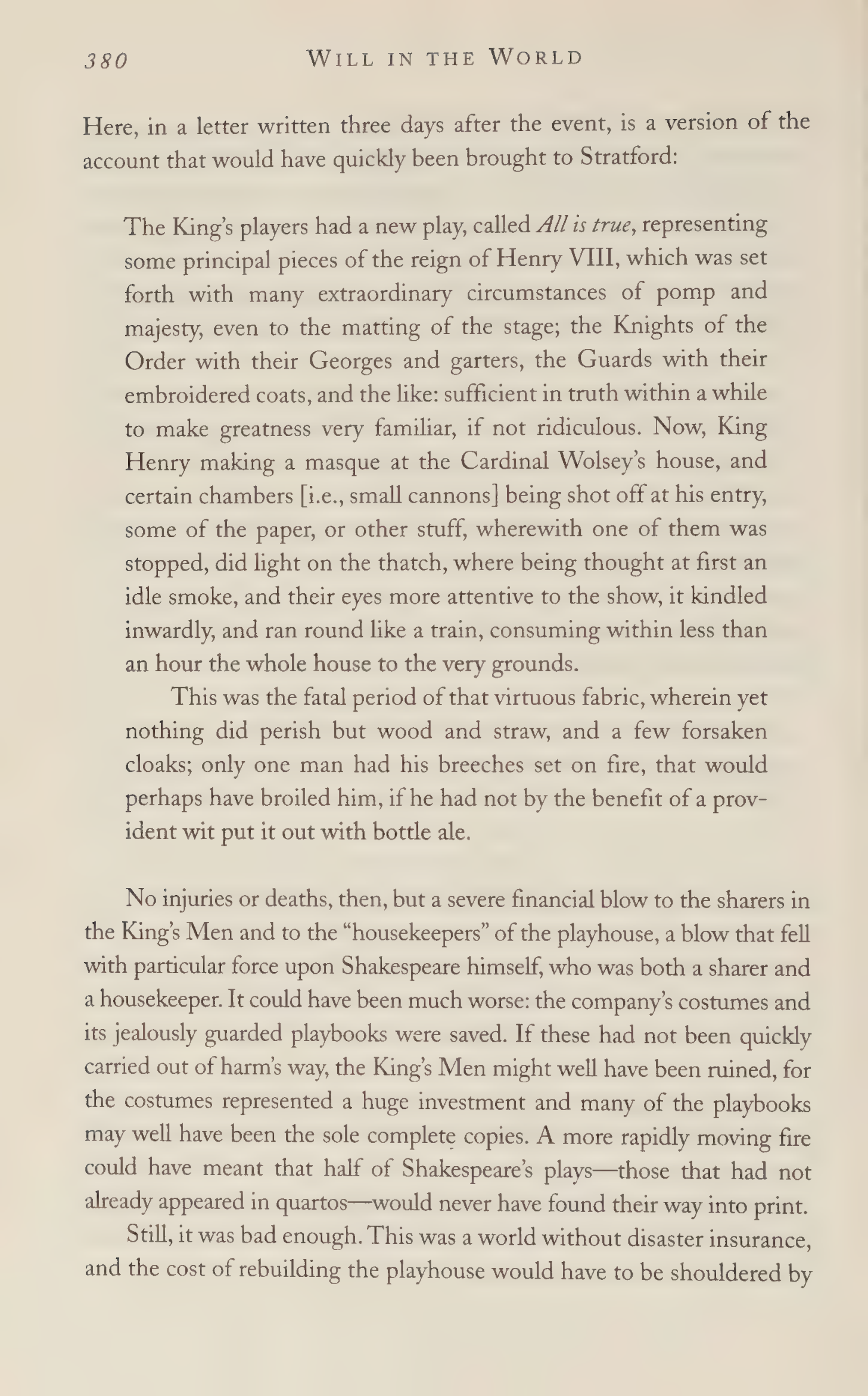 Stephen Greenblatt Will in the World Biography — page 398