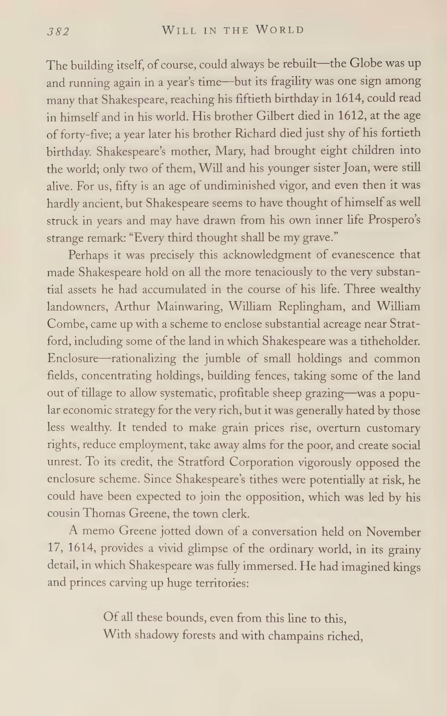 Stephen Greenblatt Will in the World Biography — page 400
