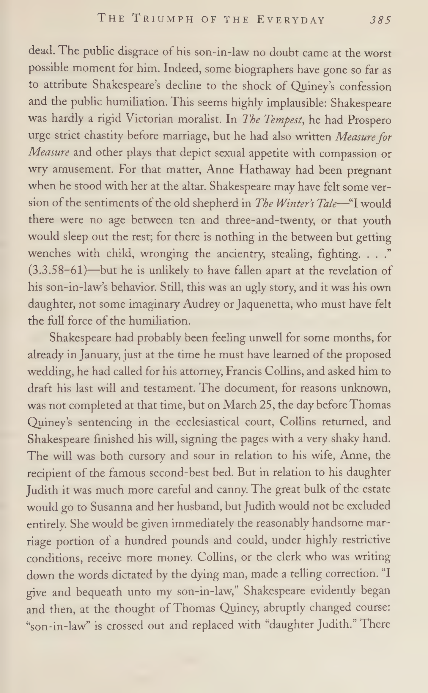 Stephen Greenblatt Will in the World Biography — page 403