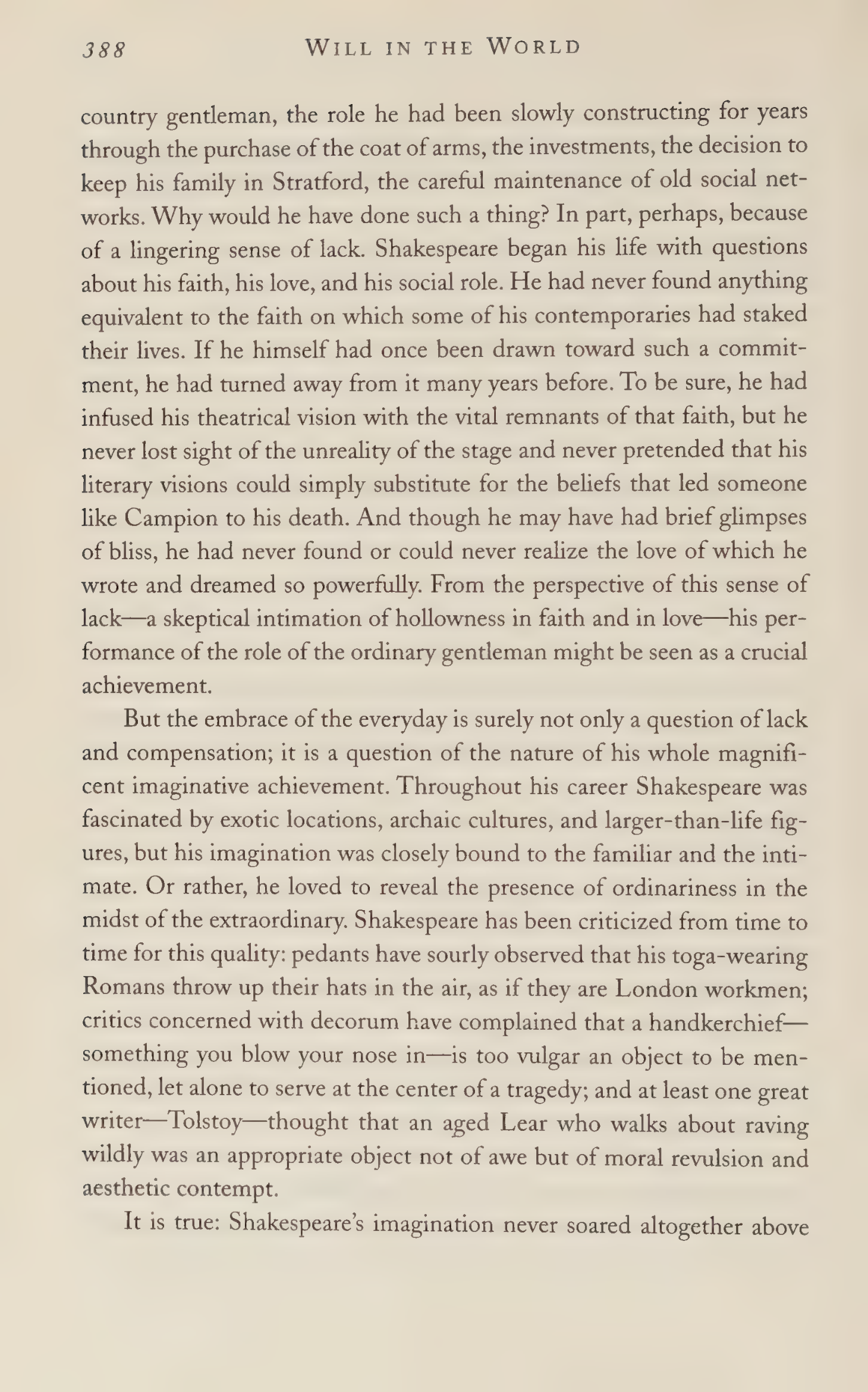 Stephen Greenblatt Will in the World Biography — page 406