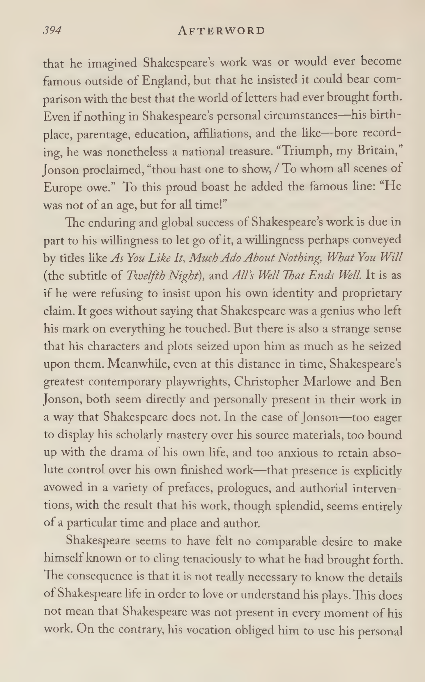 Stephen Greenblatt Will in the World Biography — page 412
