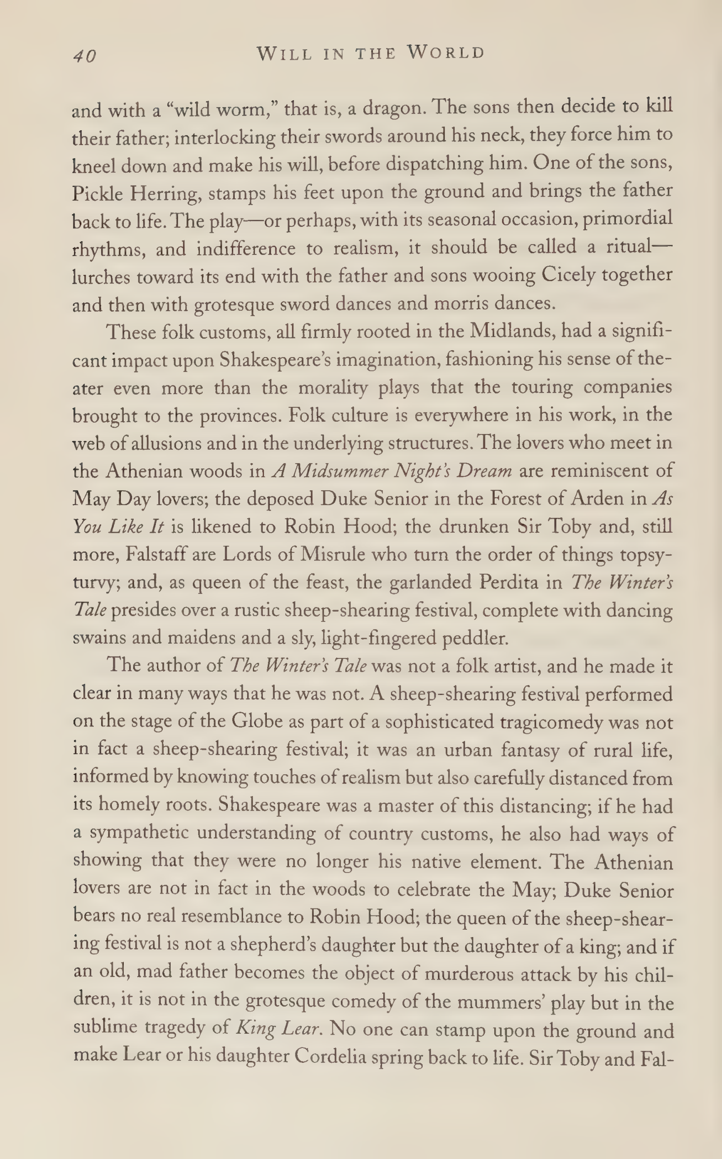 Stephen Greenblatt Will in the World Biography — page 42